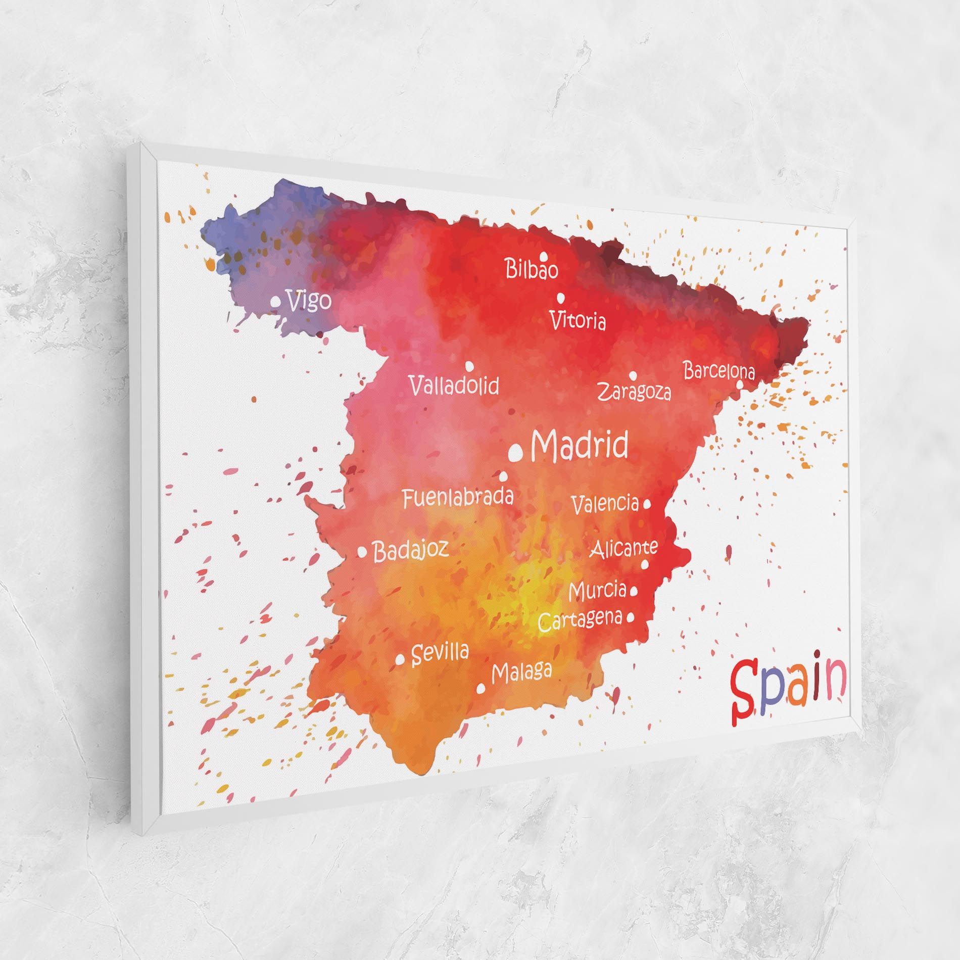 Spain Map mockup 1