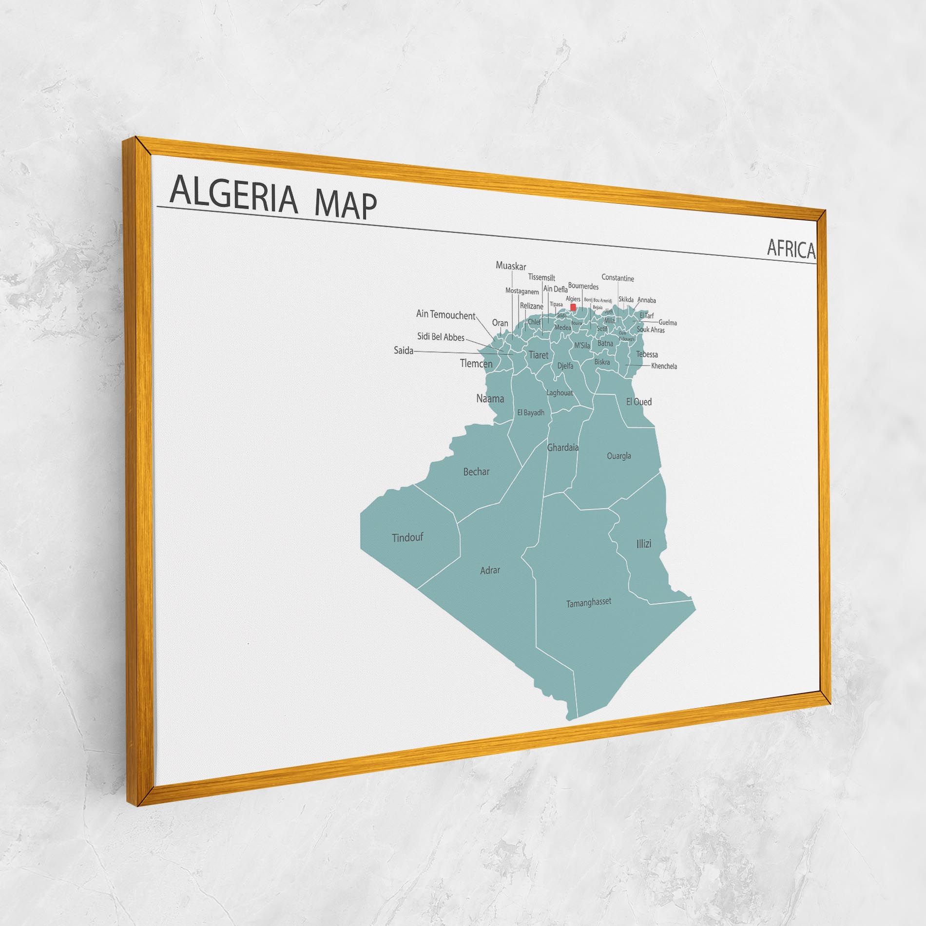 Algeria Map mockup 1