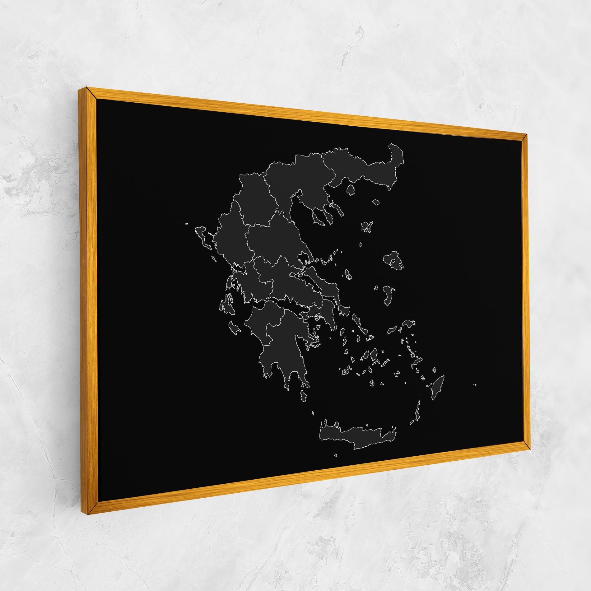 Greece Grey Map mockup 1