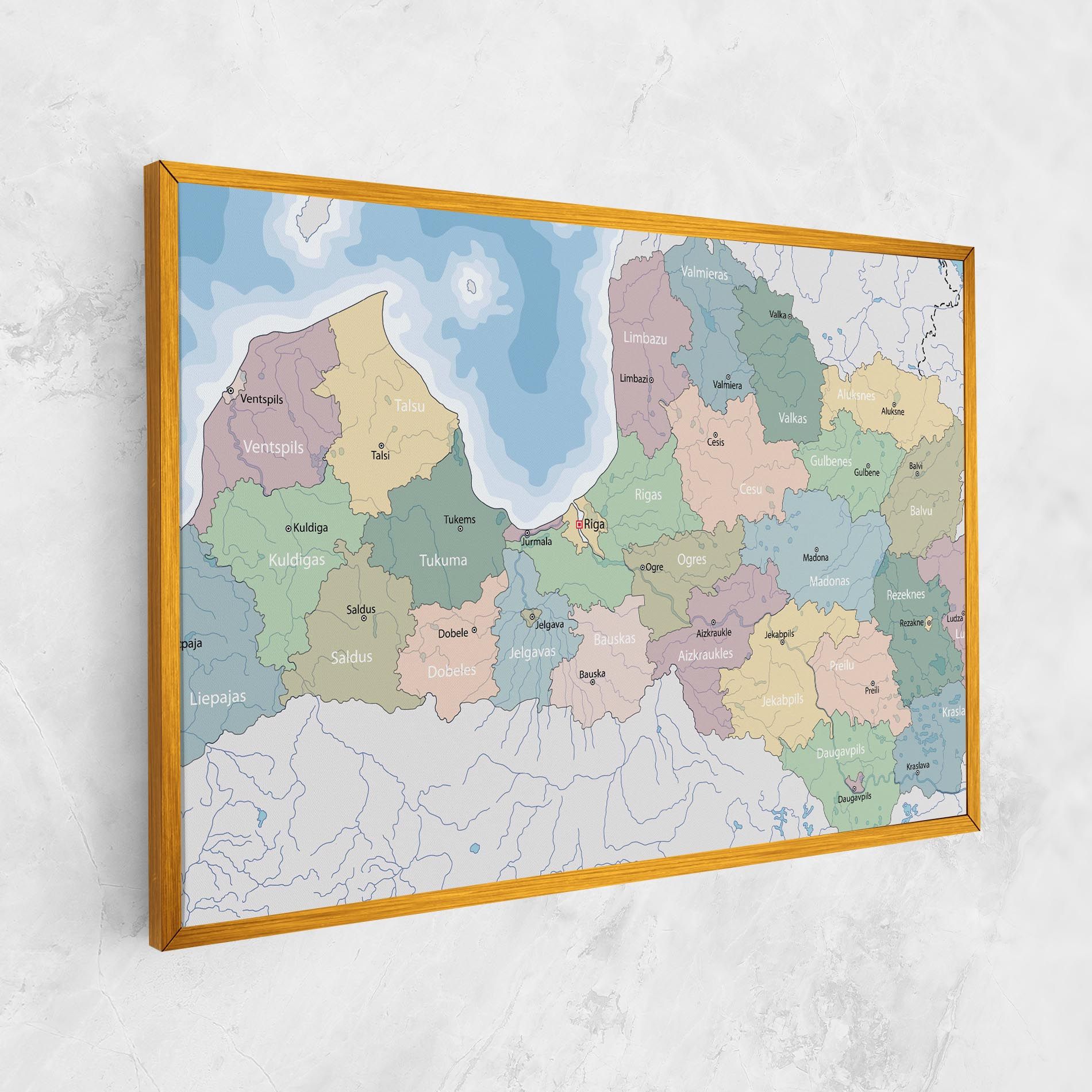 Latvia Color Map mockup 1