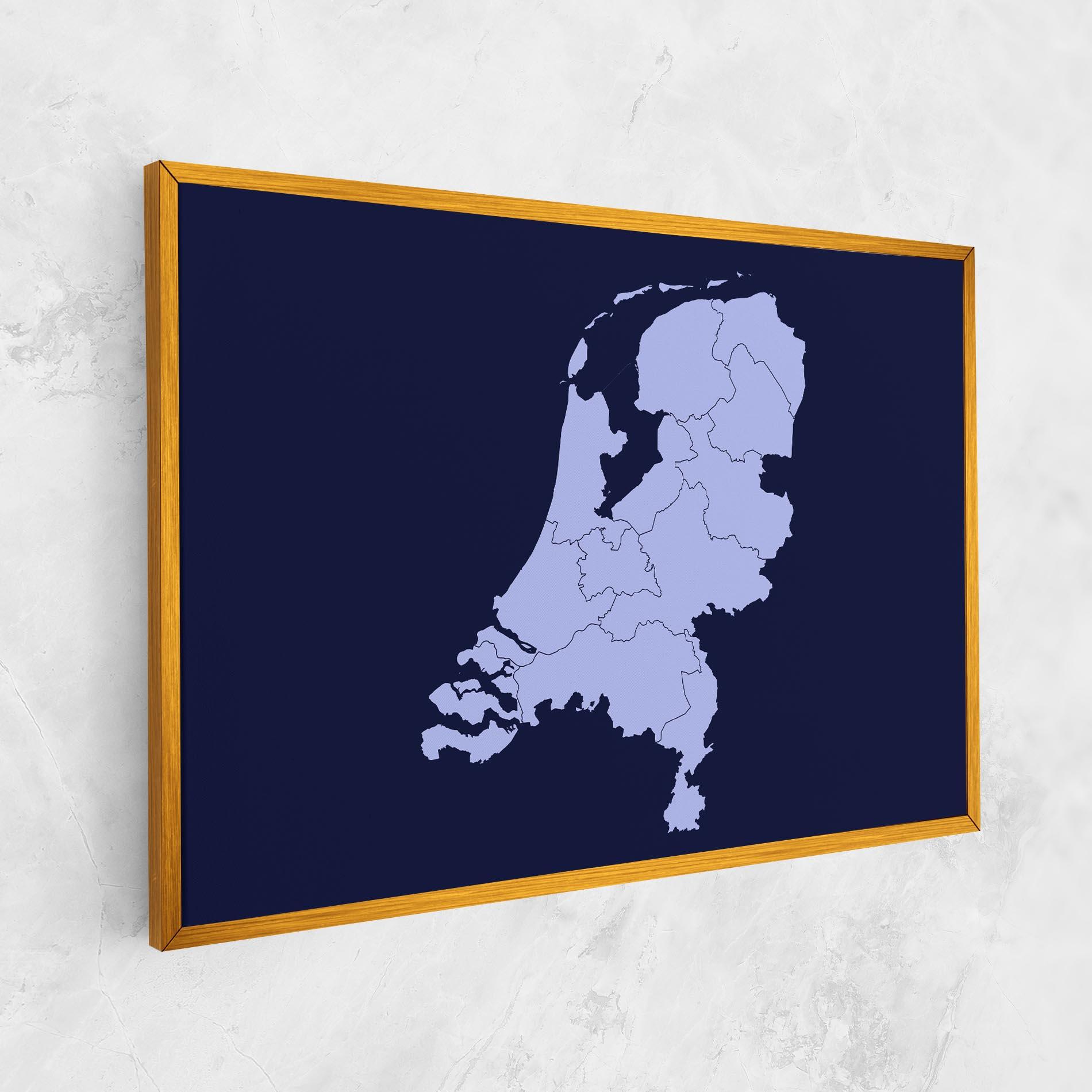 Tablou Canvas Netherlands Map mockup 1