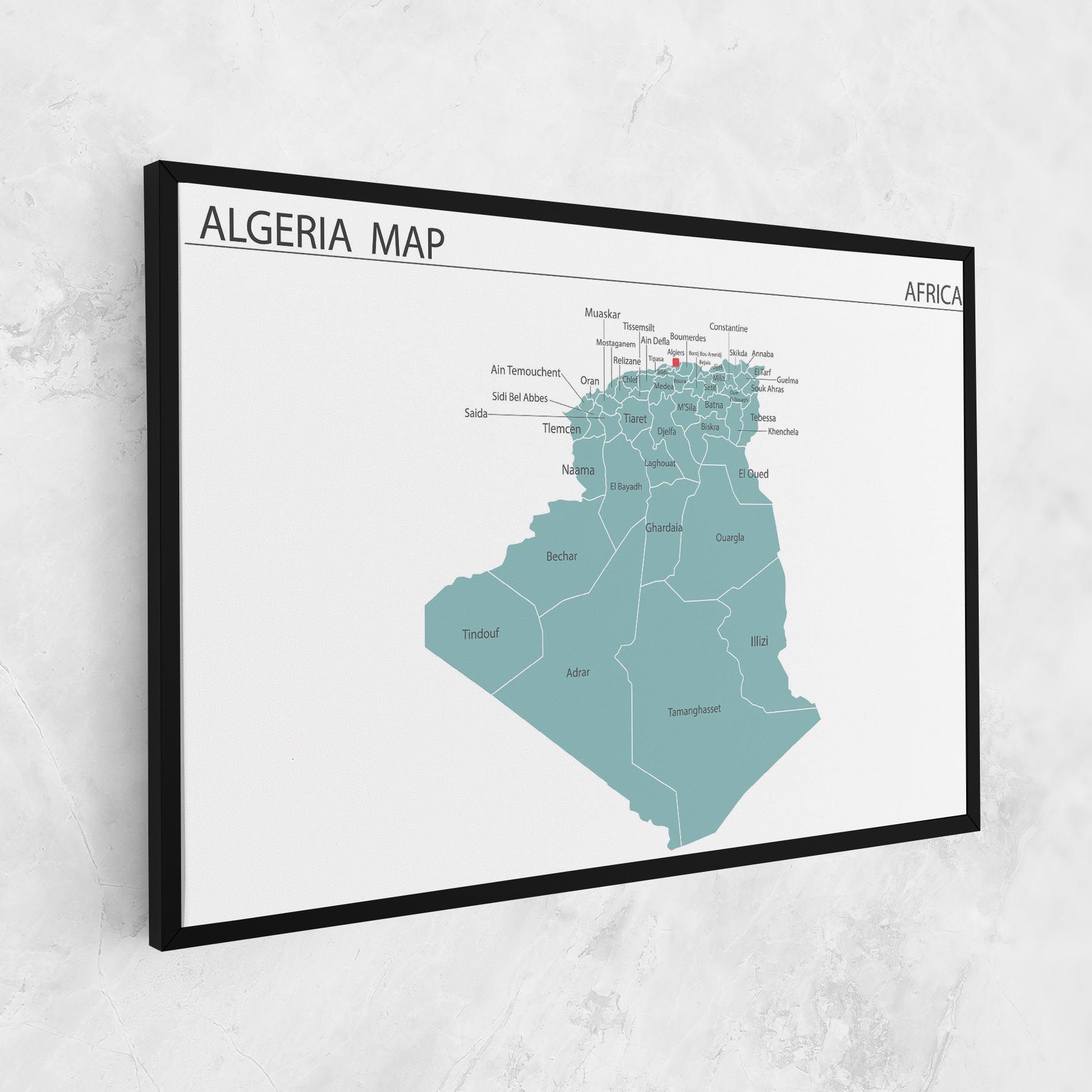 Algeria Map mockup 1