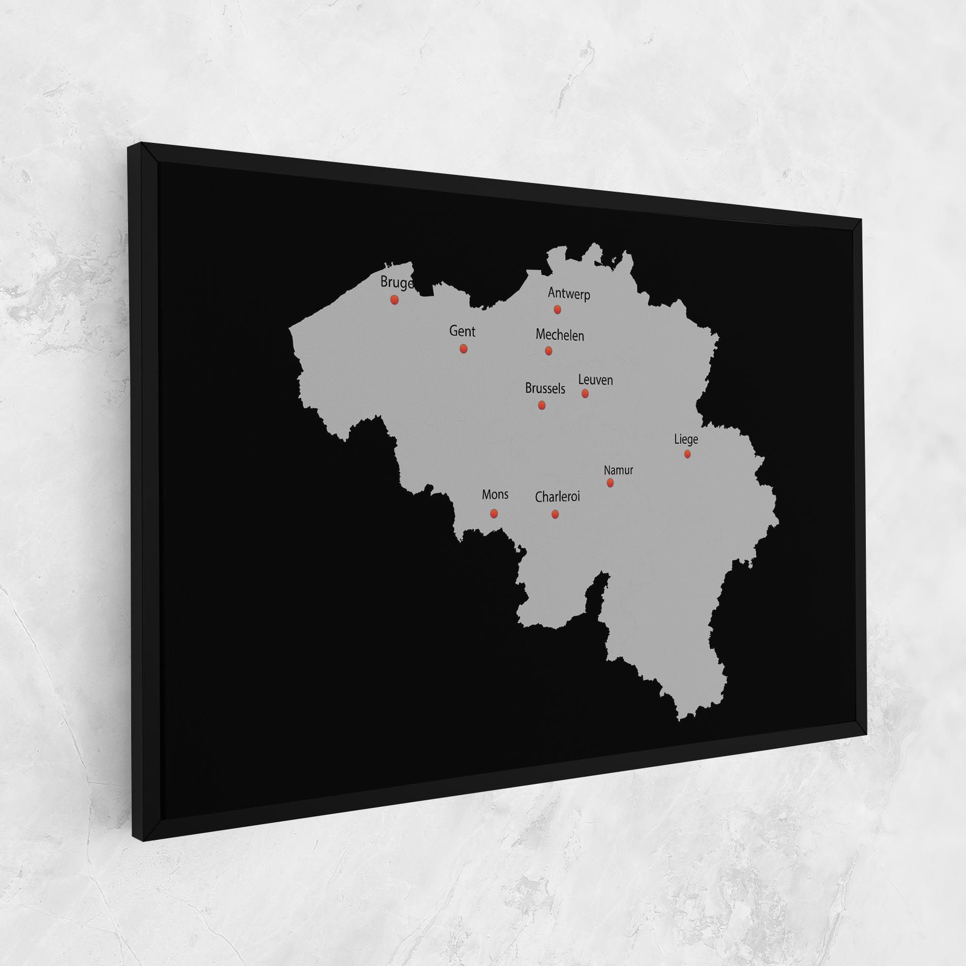 Belgium Map mockup 1