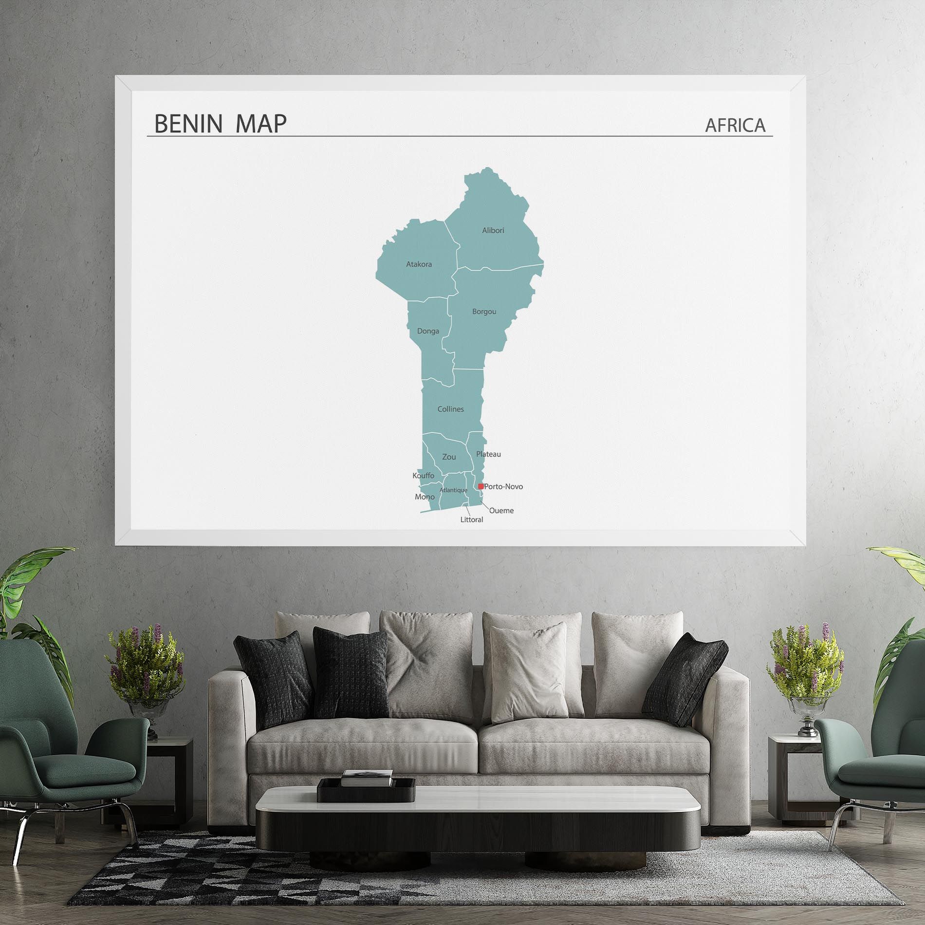 Benin Map mockup 7