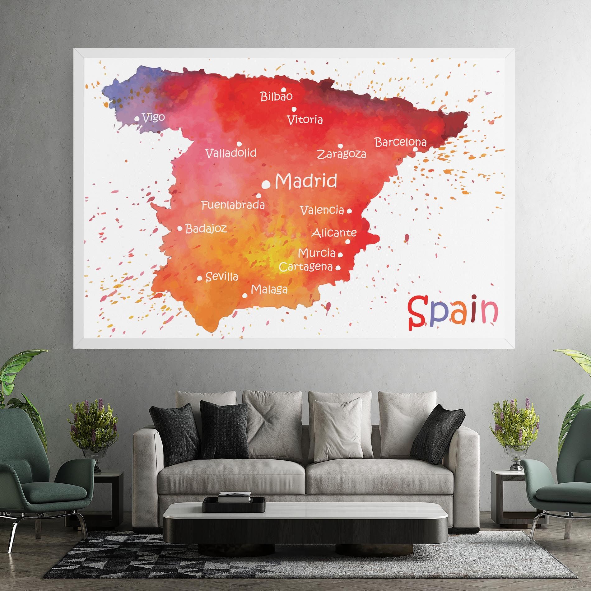 Spain Map mockup 7