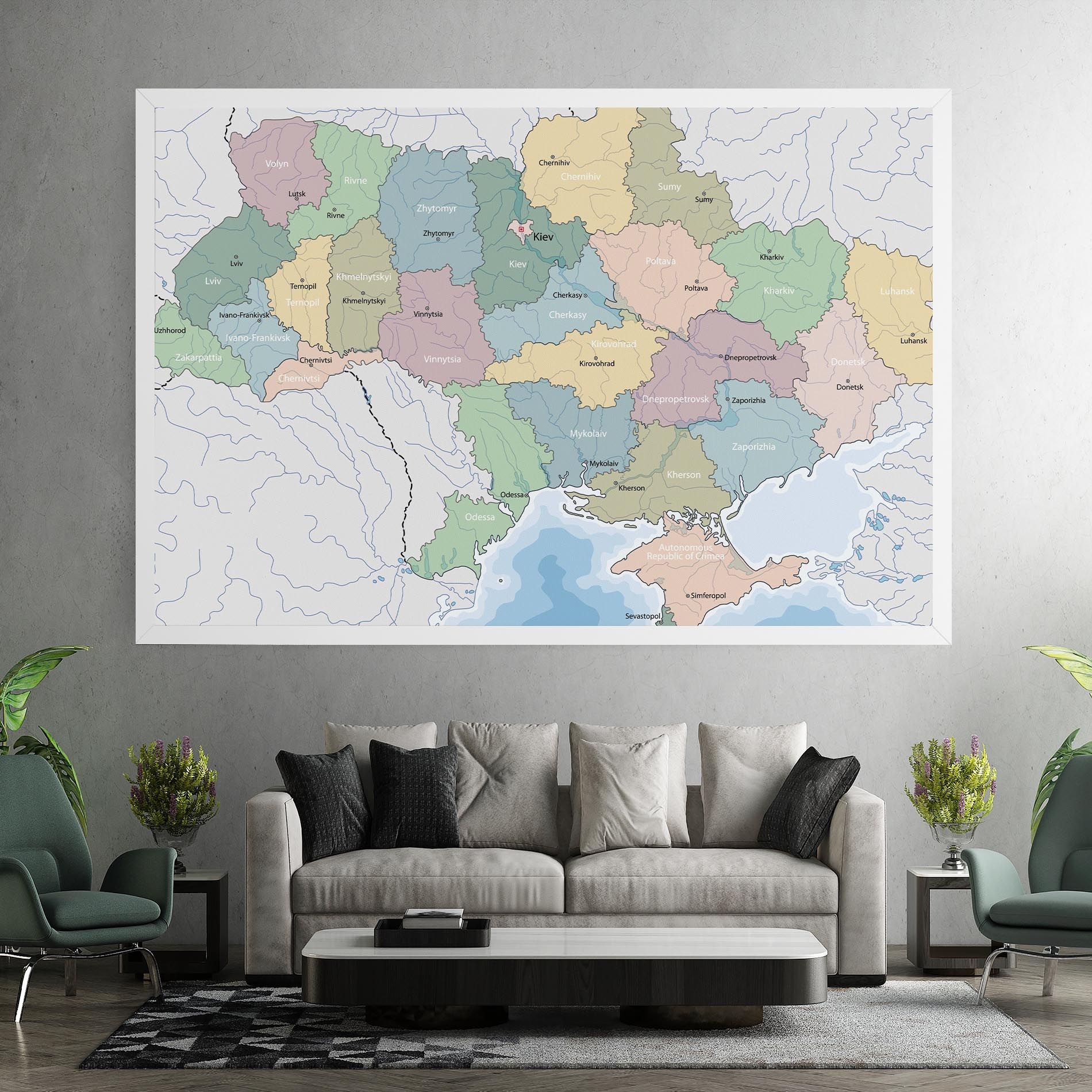 Ukraine Map mockup 7