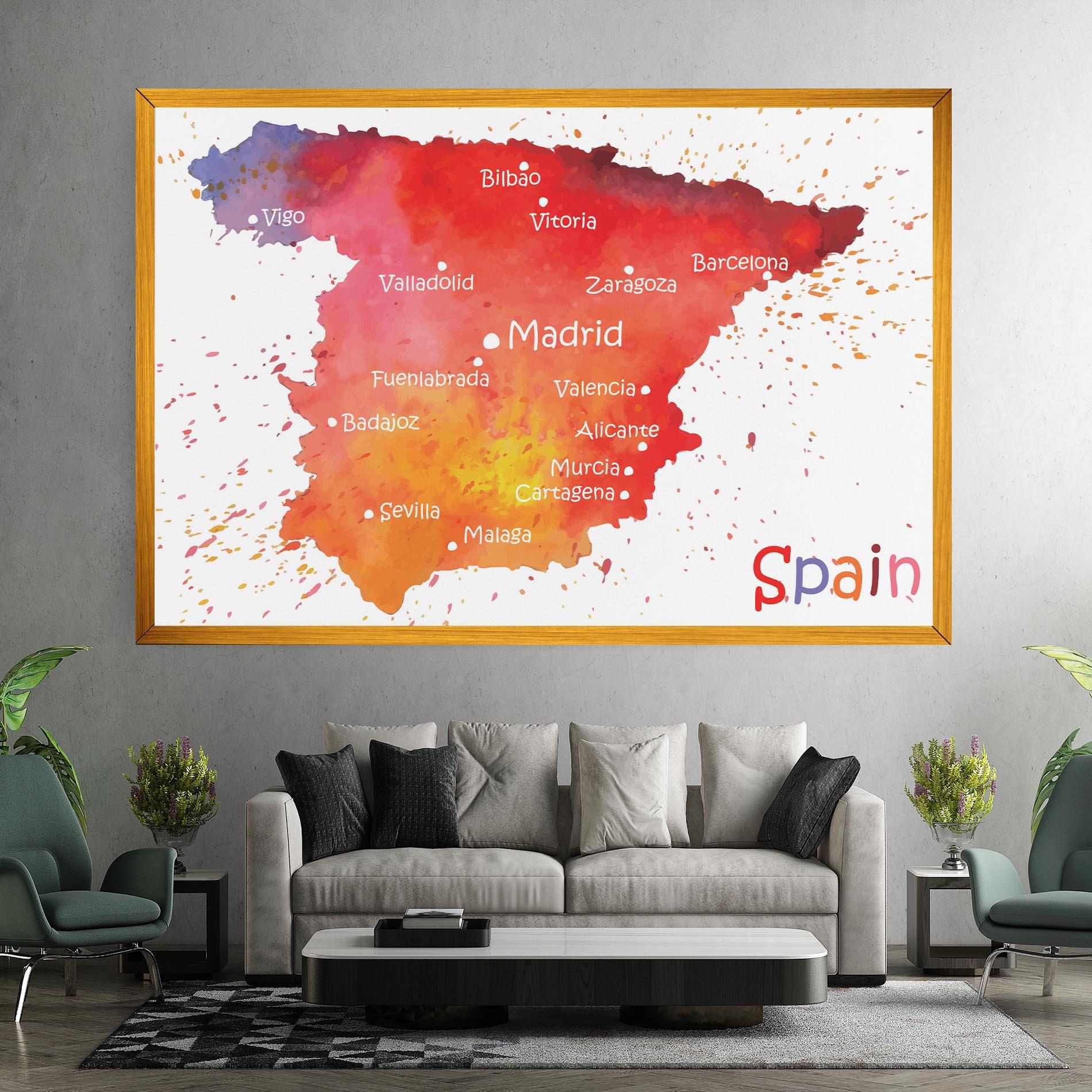 Tablou Canvas Spain Map mockup 7