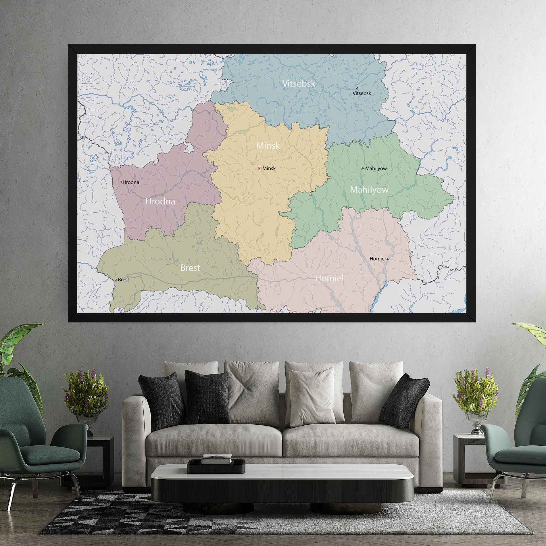 Belarus Map mockup 7