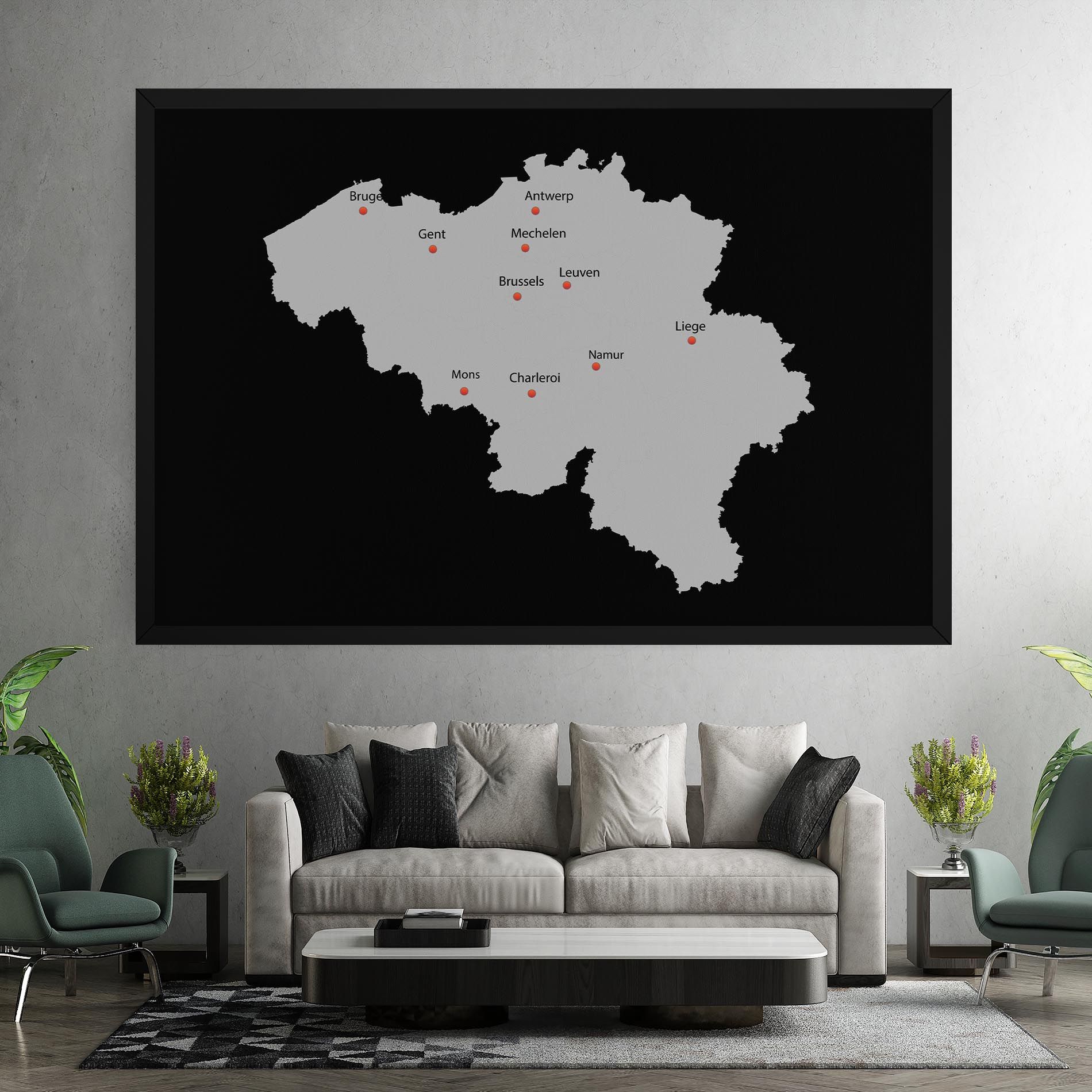 Belgium Map mockup 7
