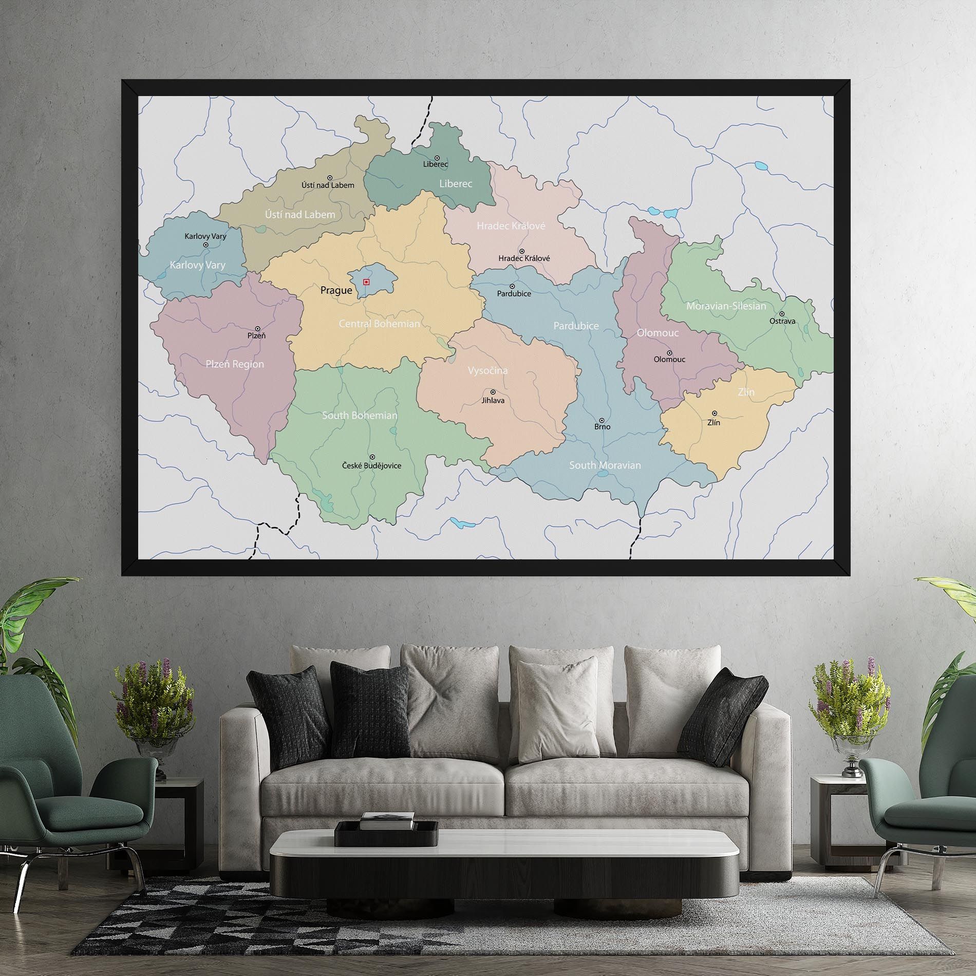 Czech Republic Map mockup 7