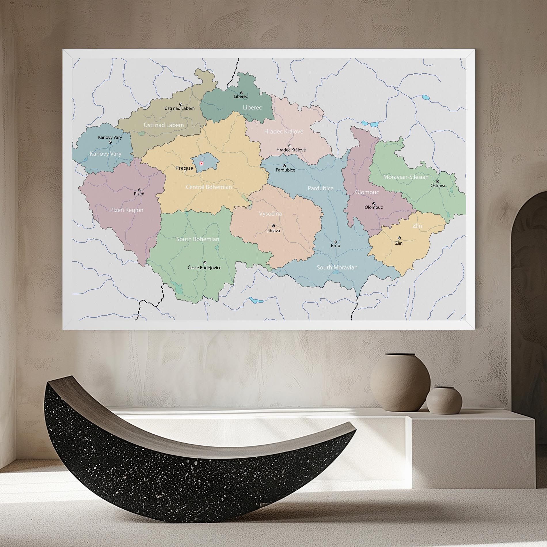 Czech Republic Map mockup 8