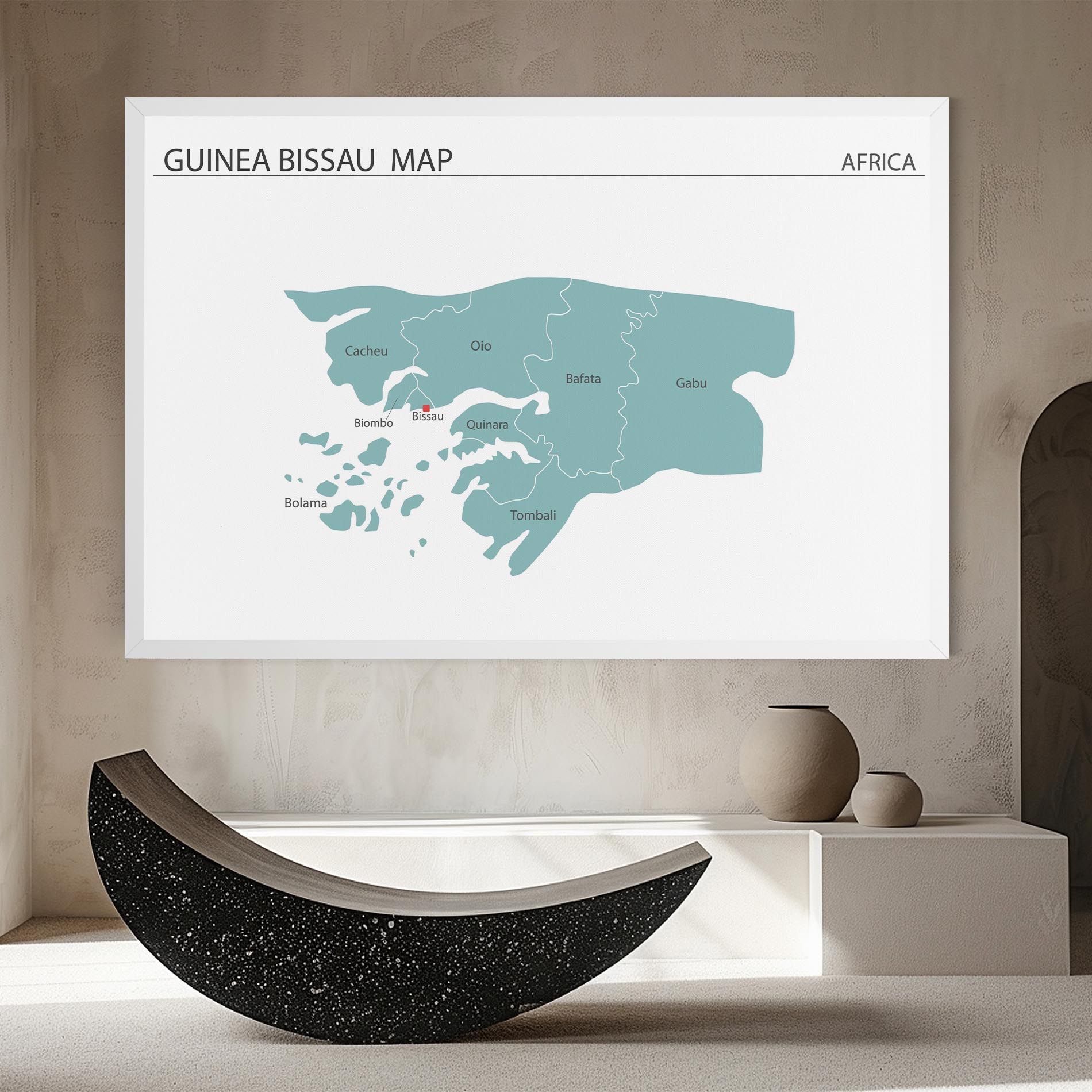 Guinea Bissau Map mockup 8