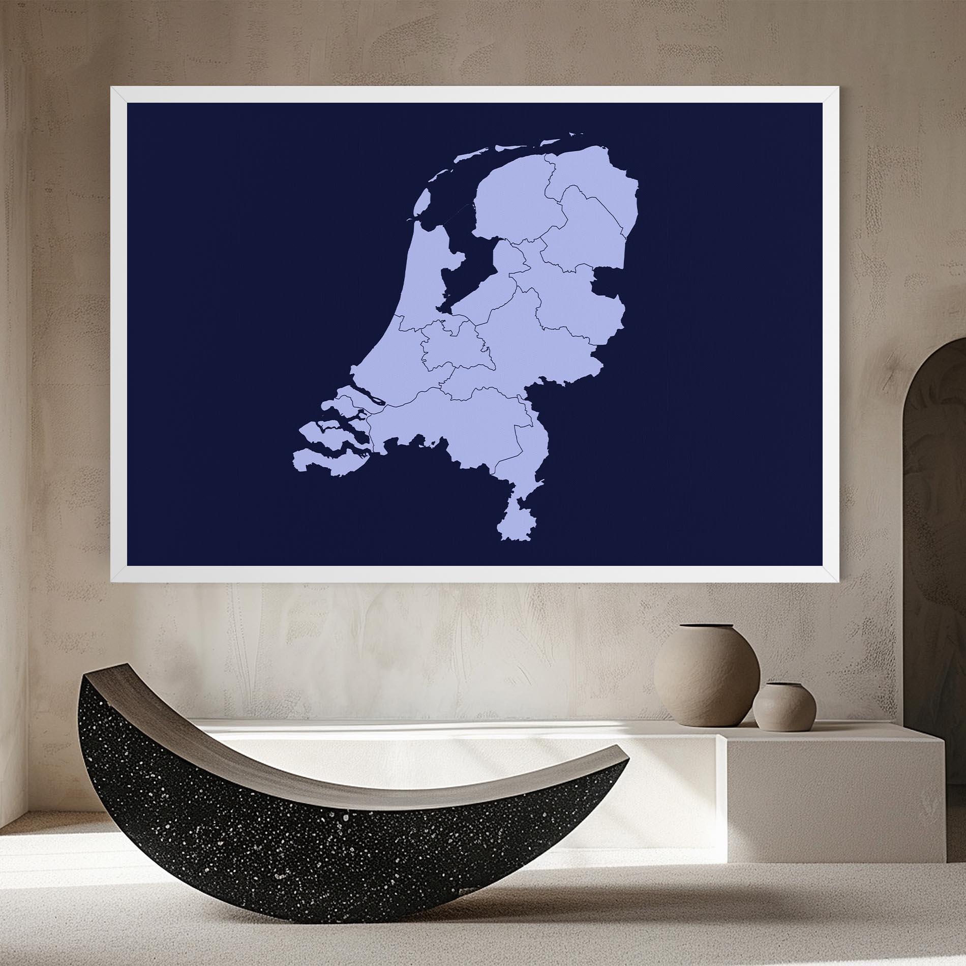 Tablou Canvas Netherlands Map mockup 8