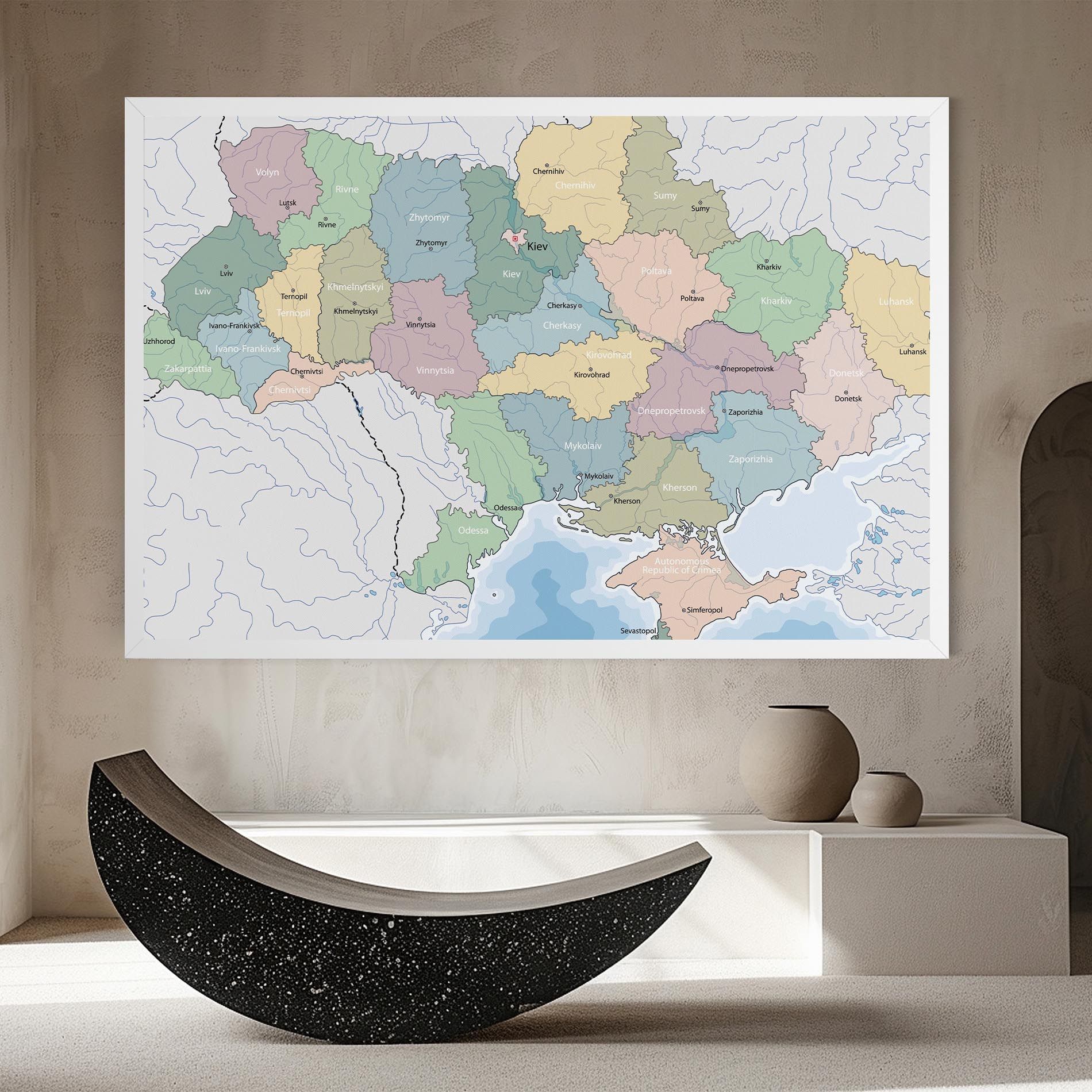 Ukraine Map mockup 8