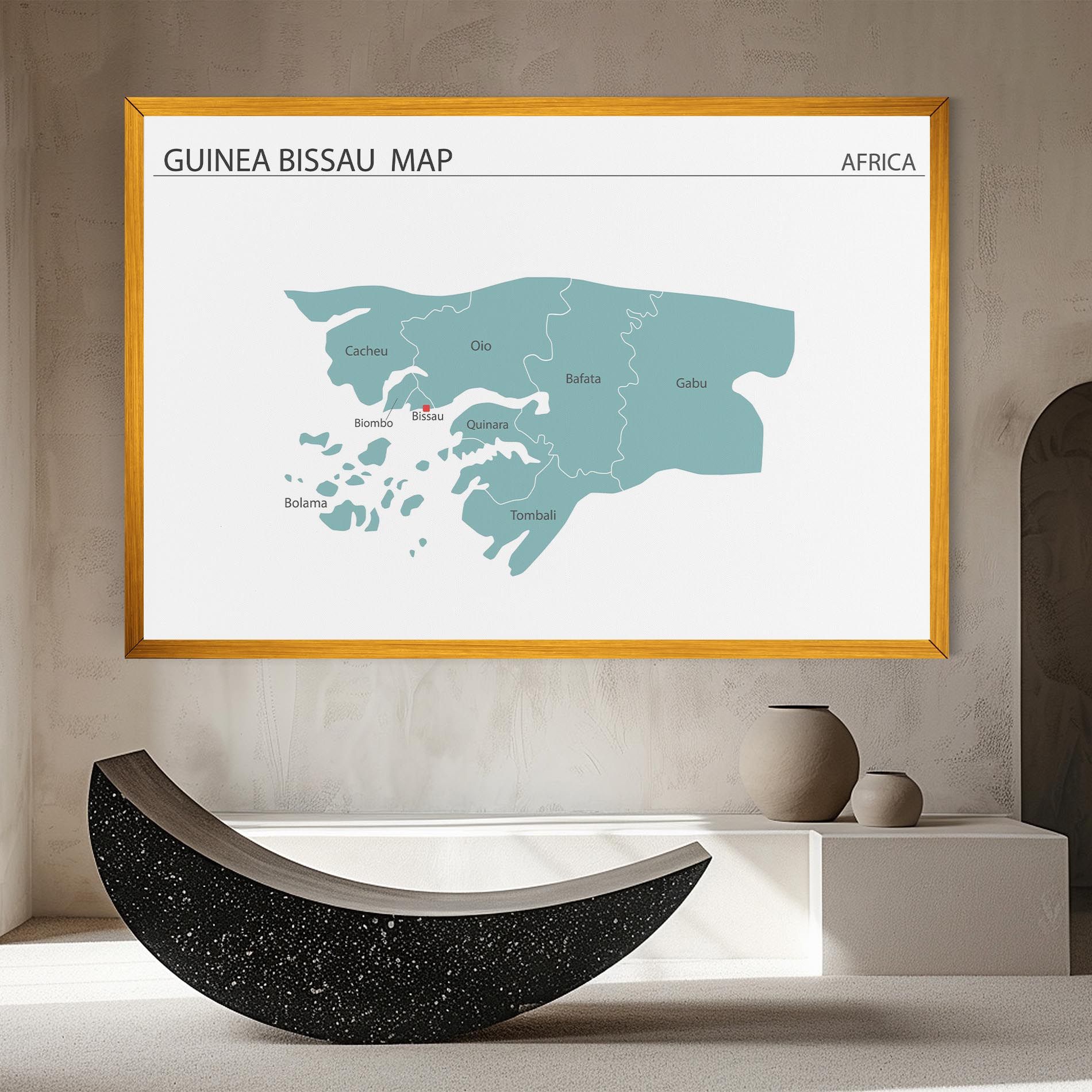 Guinea Bissau Map mockup 8