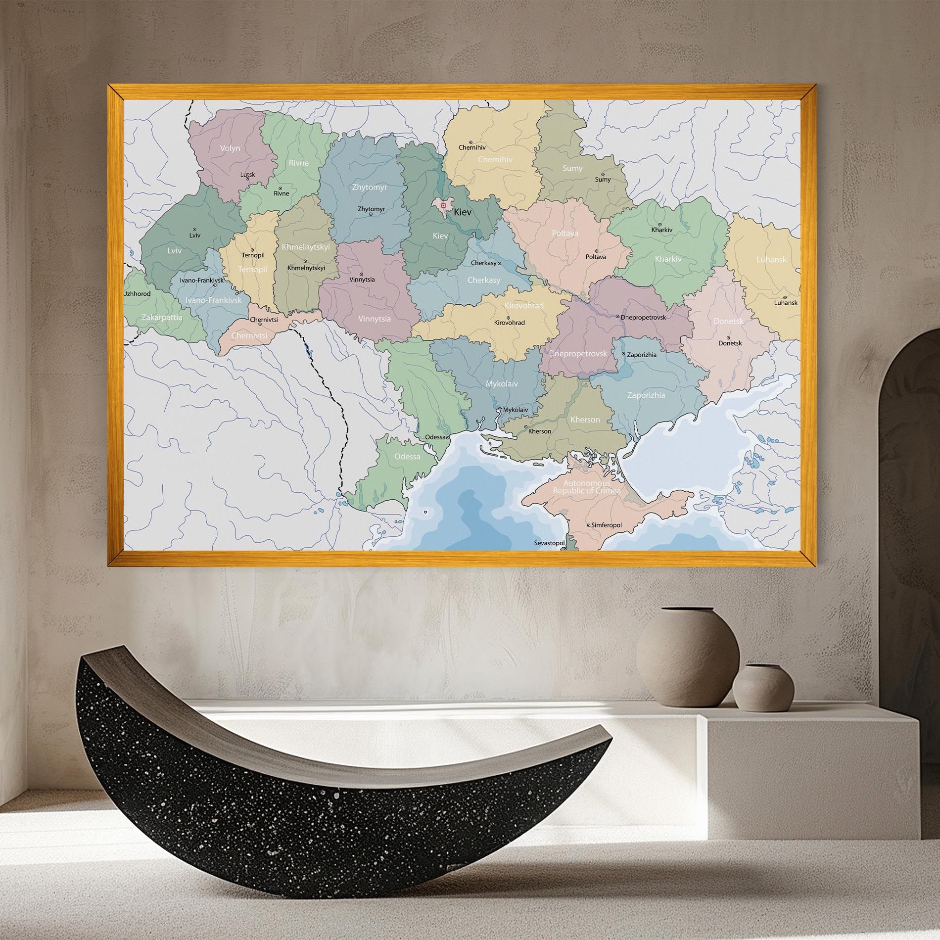 Ukraine Map mockup 8