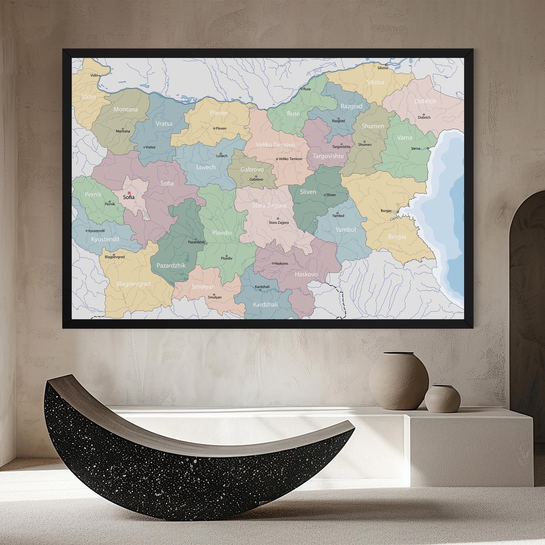 Bulgaria Map mockup 8