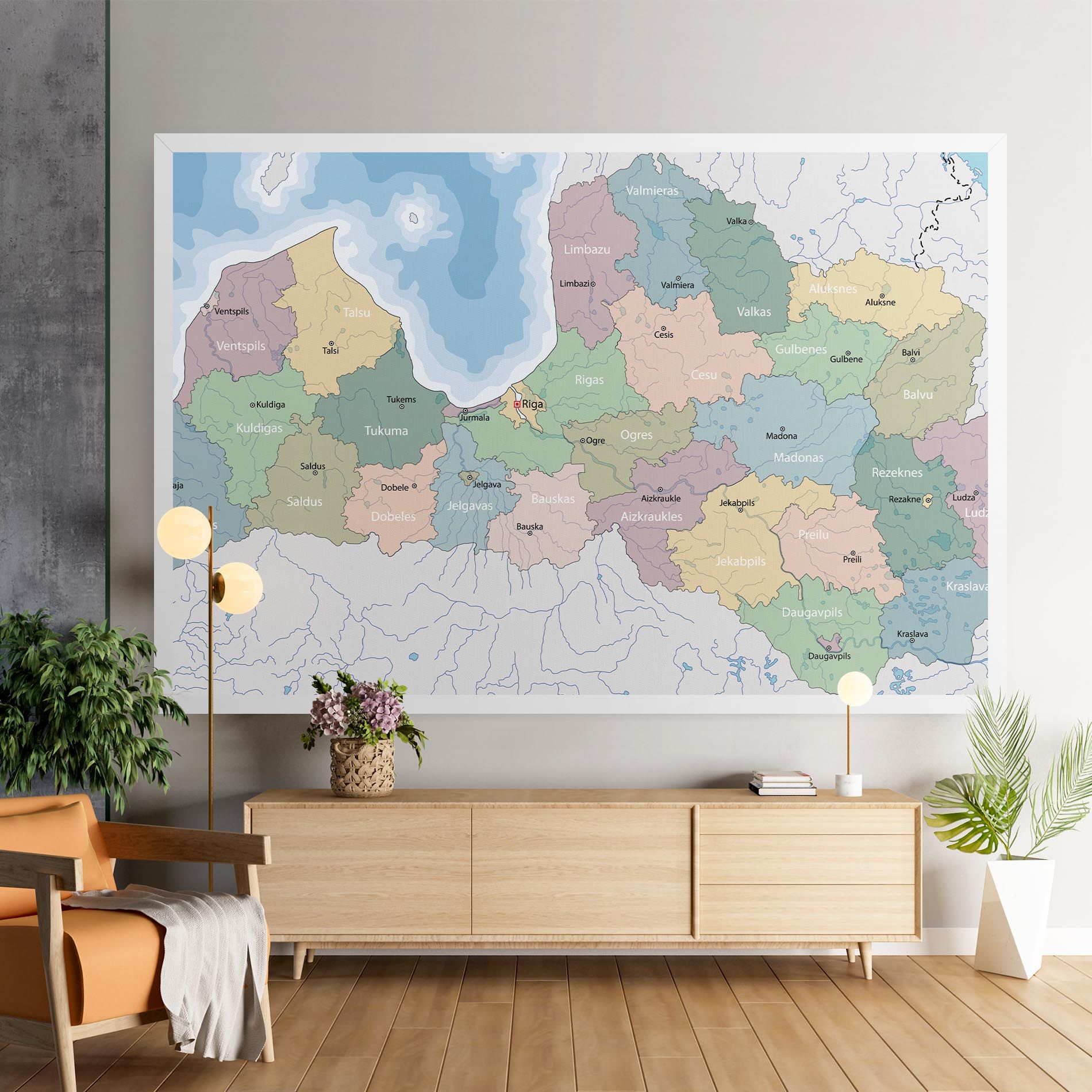 Latvia Color Map mockup 9