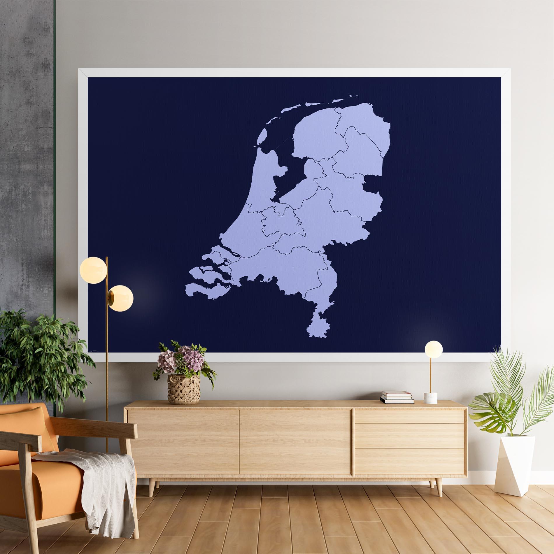Tablou Canvas Netherlands Map mockup 9