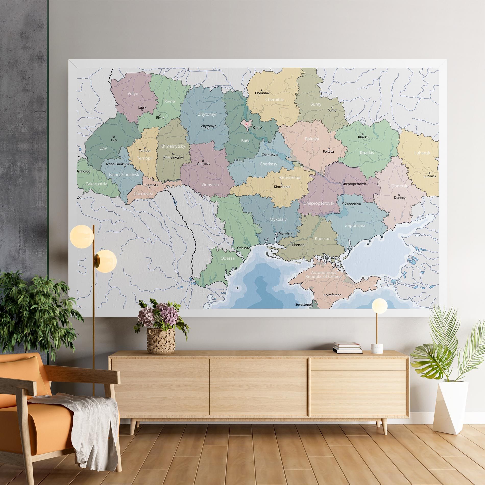 Ukraine Map mockup 9