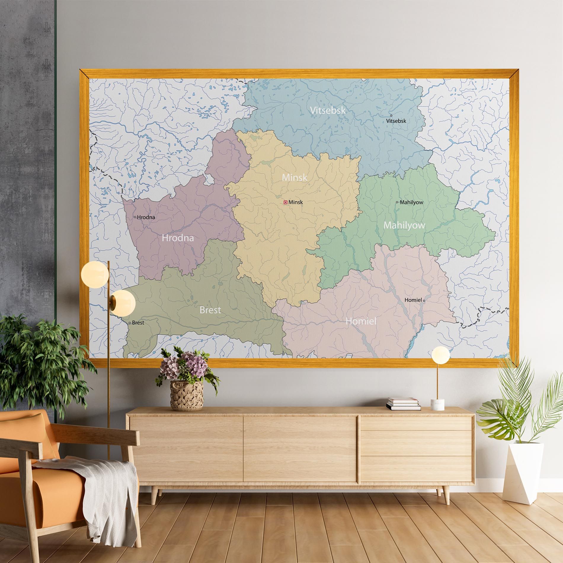 Belarus Map mockup 9