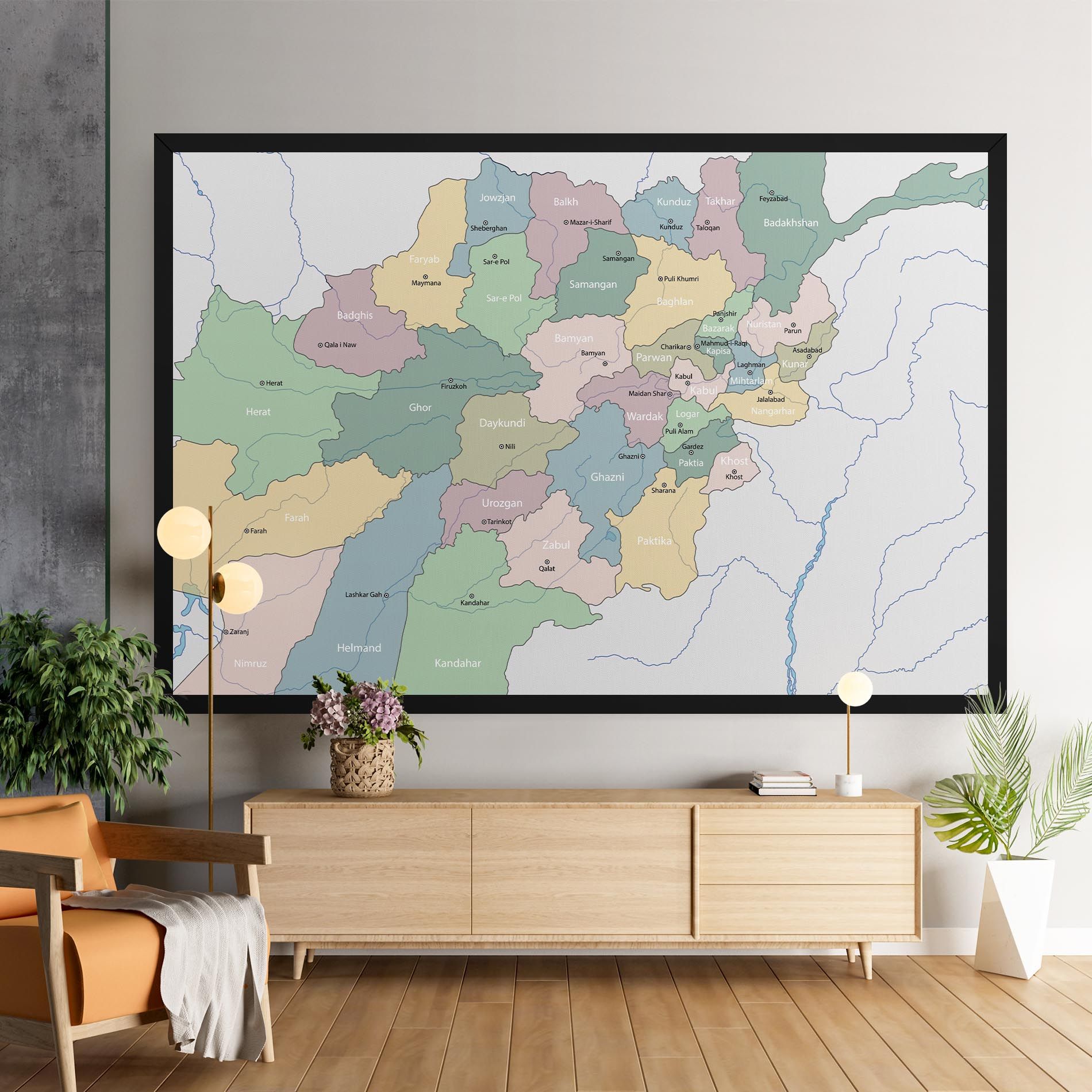 Afghanistan Map mockup 9