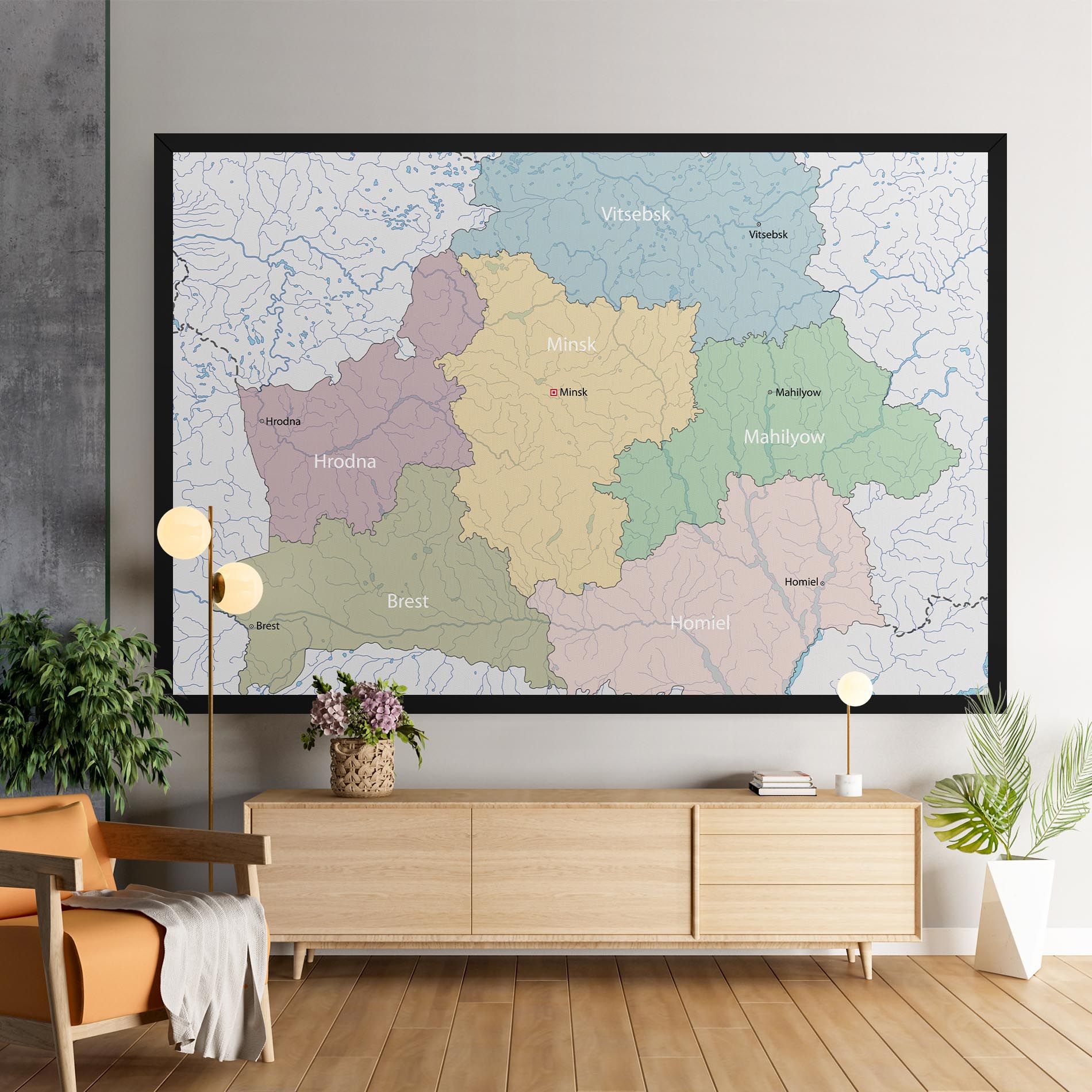 Belarus Map mockup 9