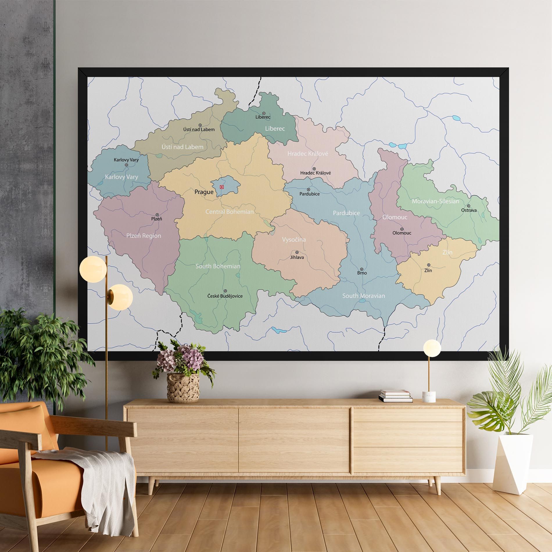 Czech Republic Map mockup 9