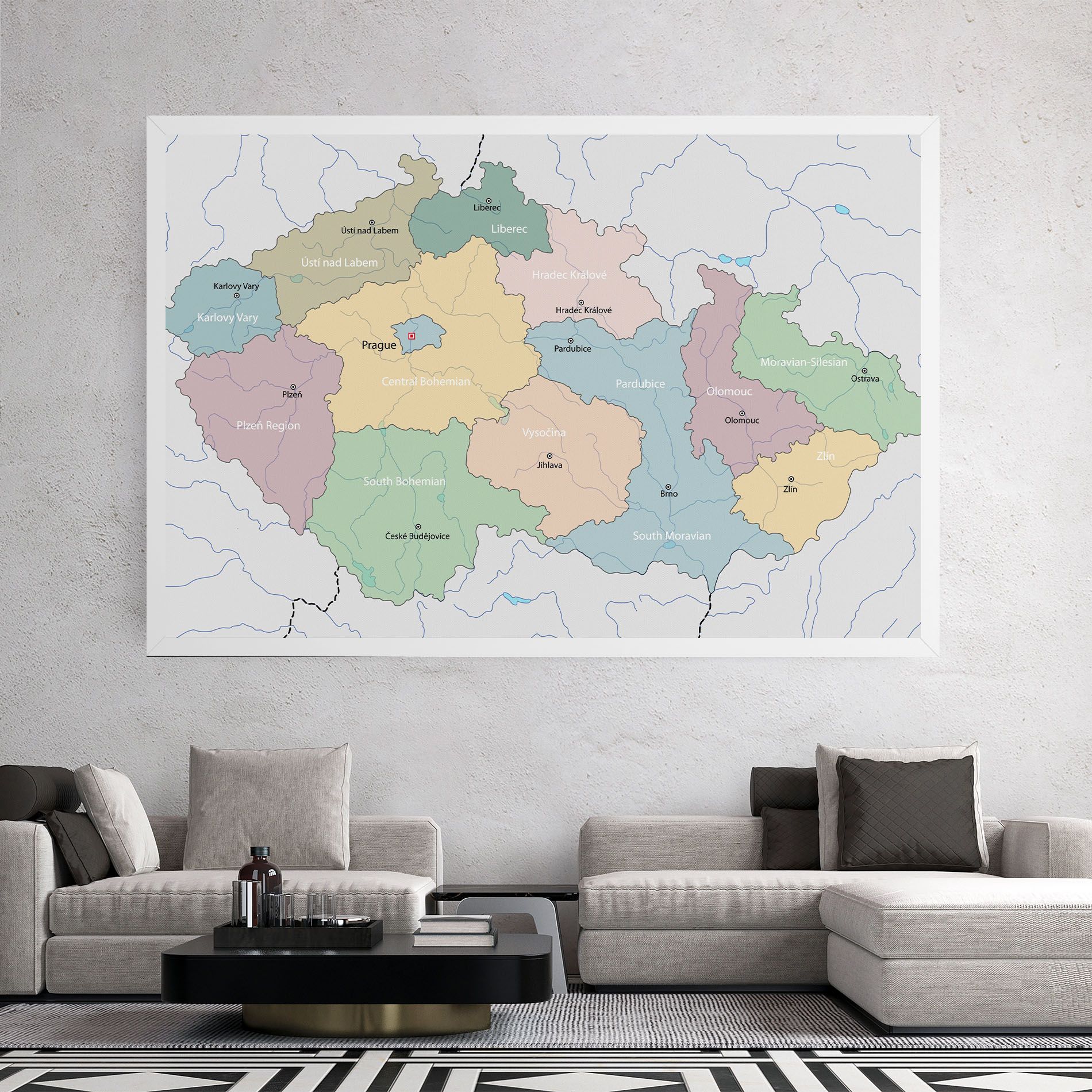 Czech Republic Map mockup 2