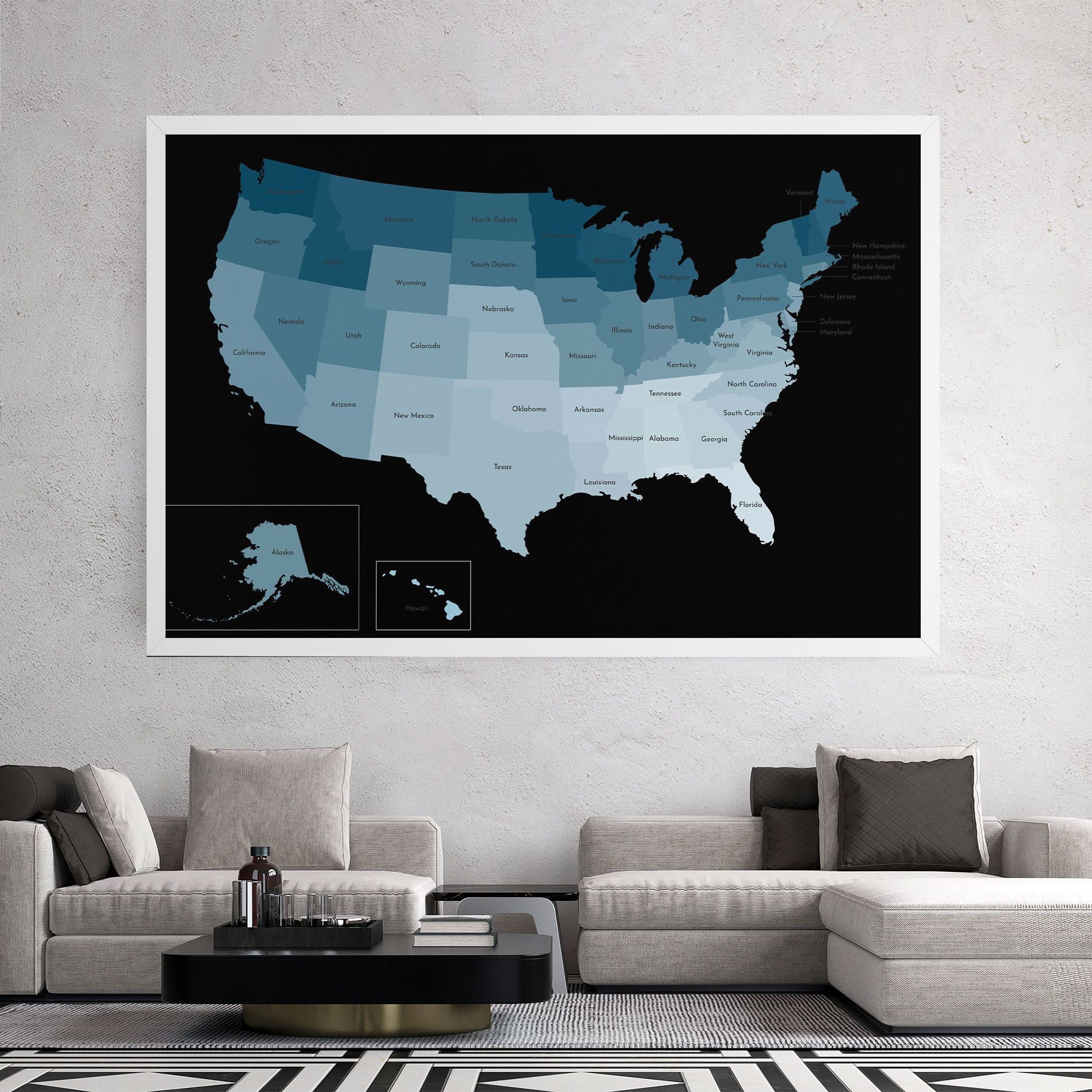 Sua Blue Map mockup 2