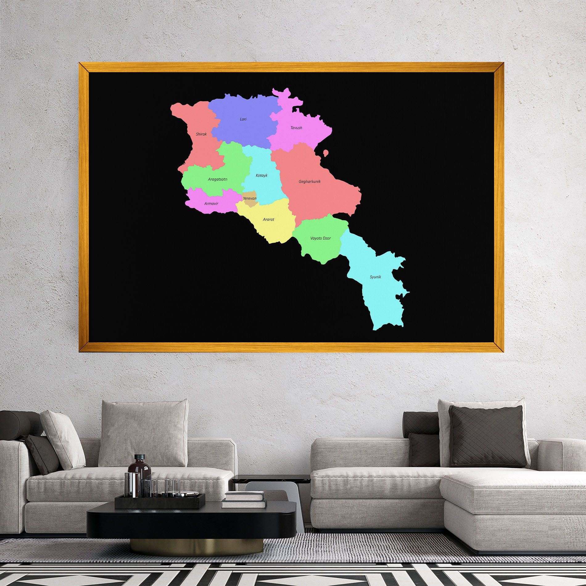 Armenia Map mockup 2