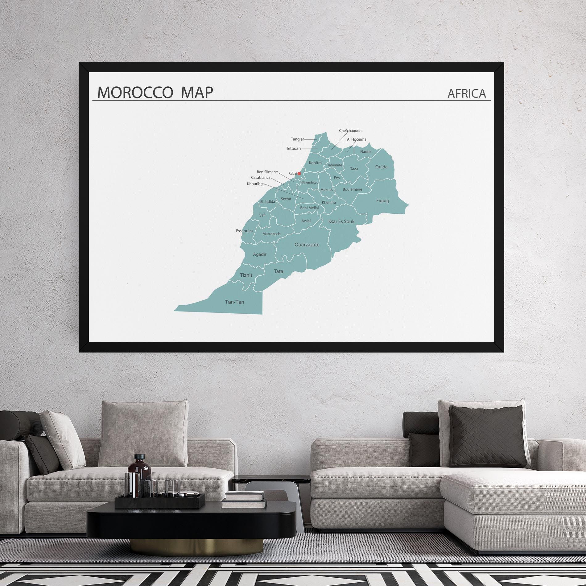 Morocco Map mockup 2