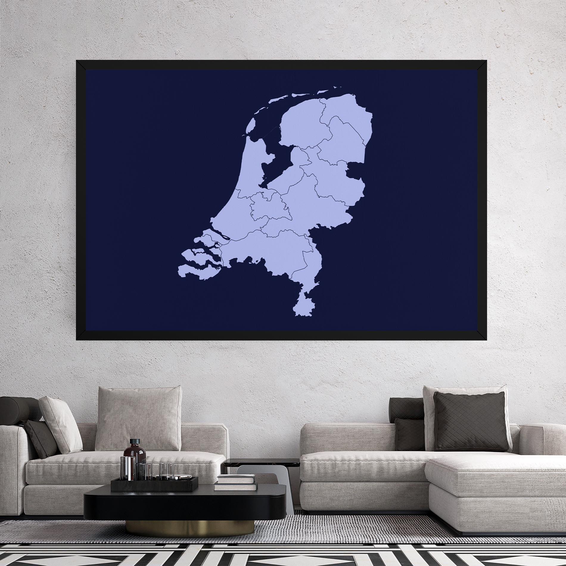 Tablou Canvas Netherlands Map mockup 2