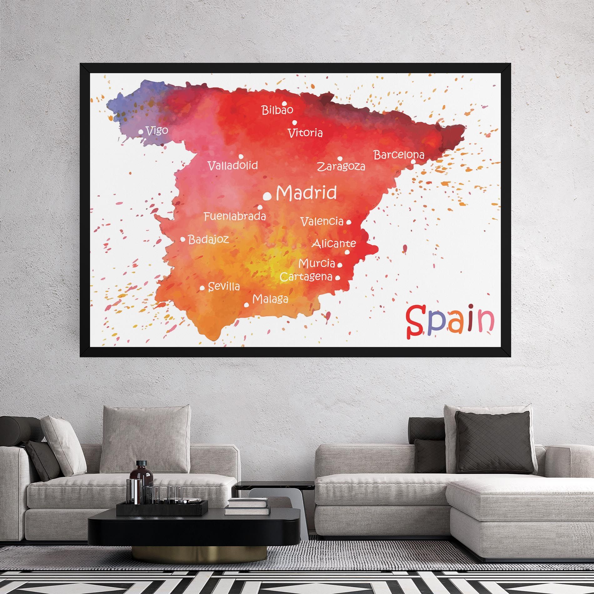 Spain Map mockup 2