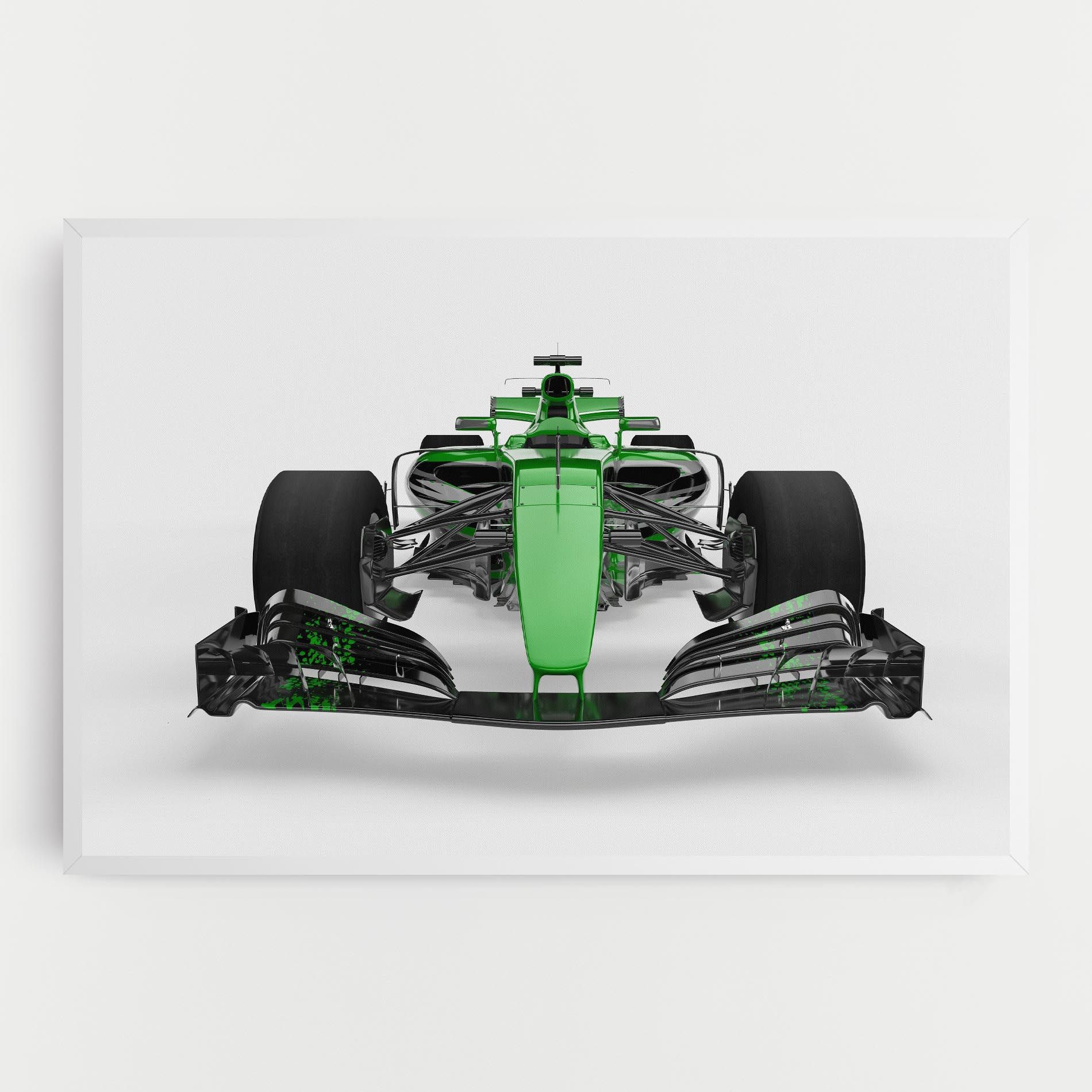 Green F1 Car mockup 0