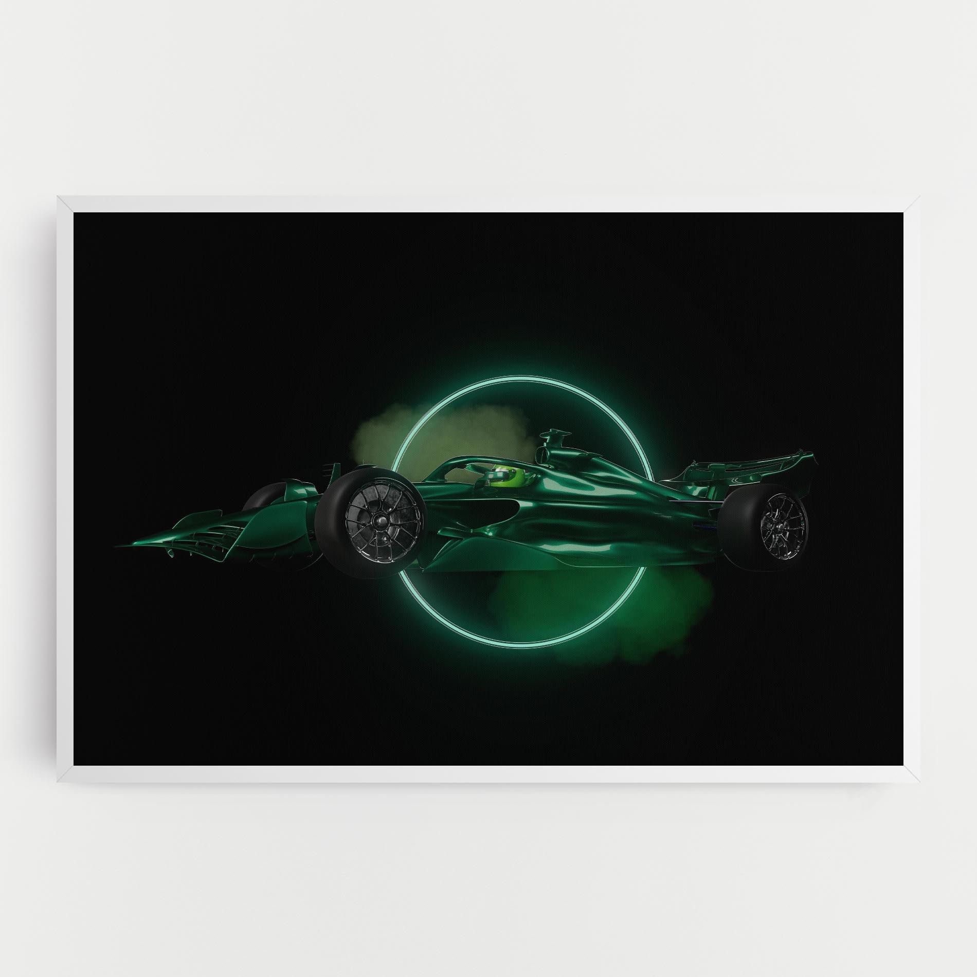 Green Racing Car mockup 0