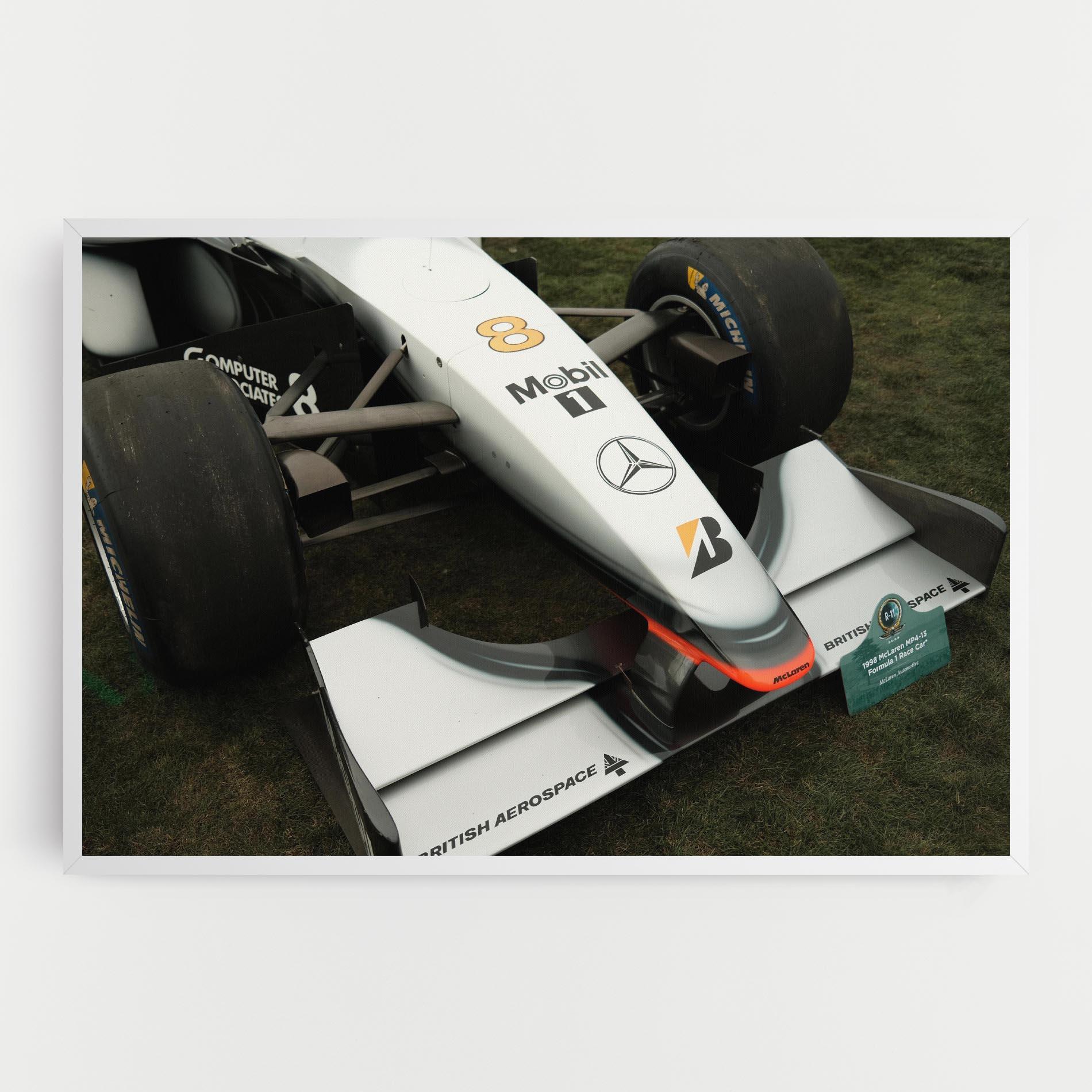 Tablou Canvas White F1 Car mockup 0