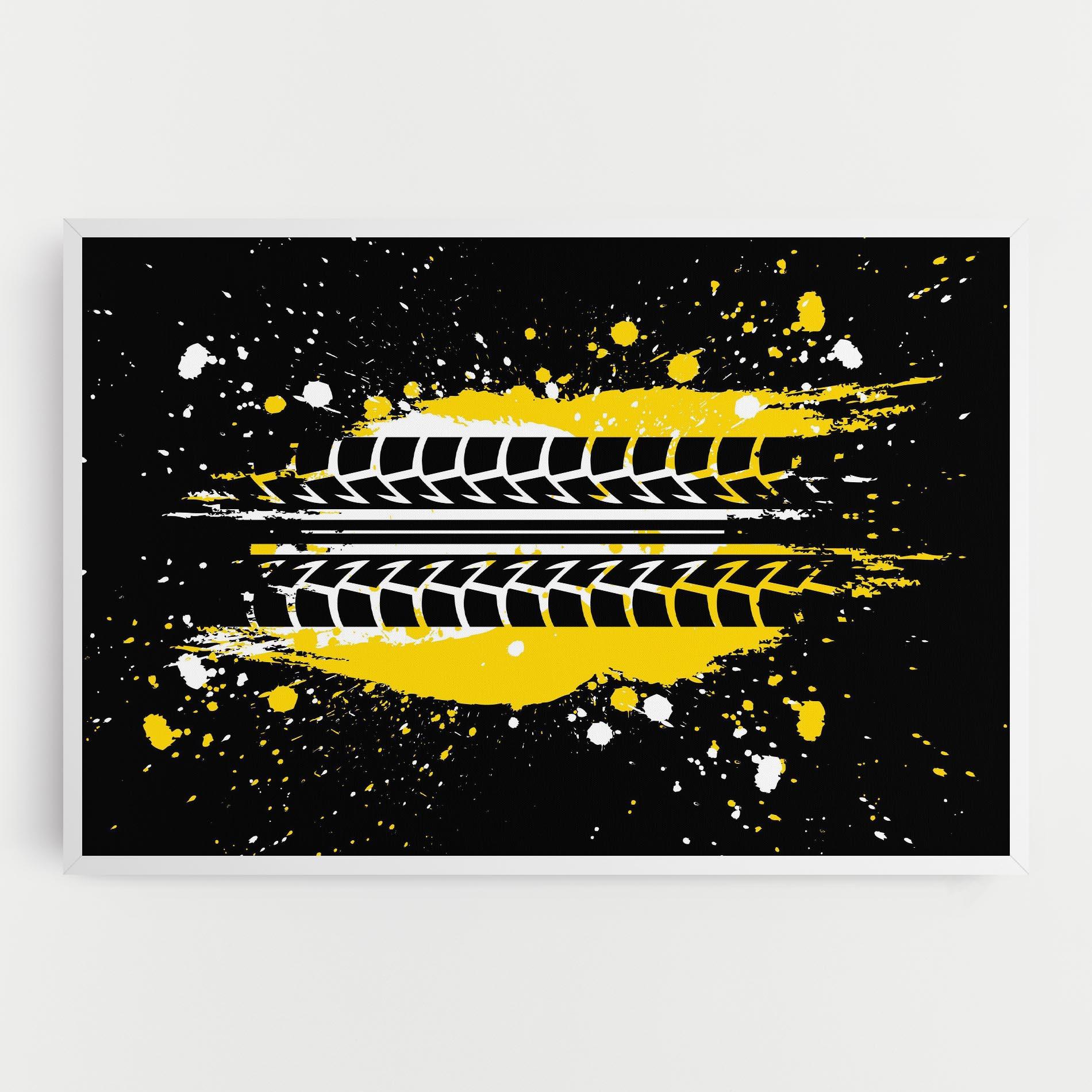 Tablou Canvas Yellow Traces mockup 0