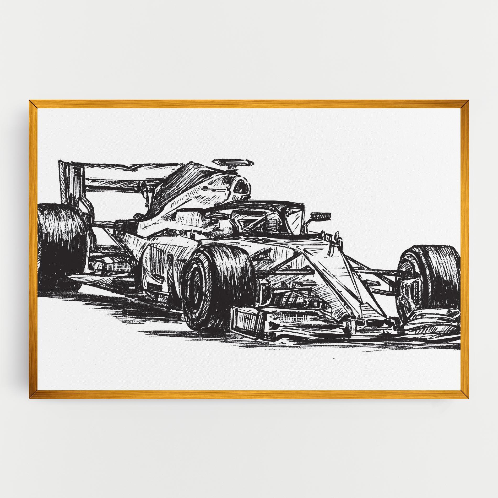 Tablou Canvas Black Line F1 mockup 0