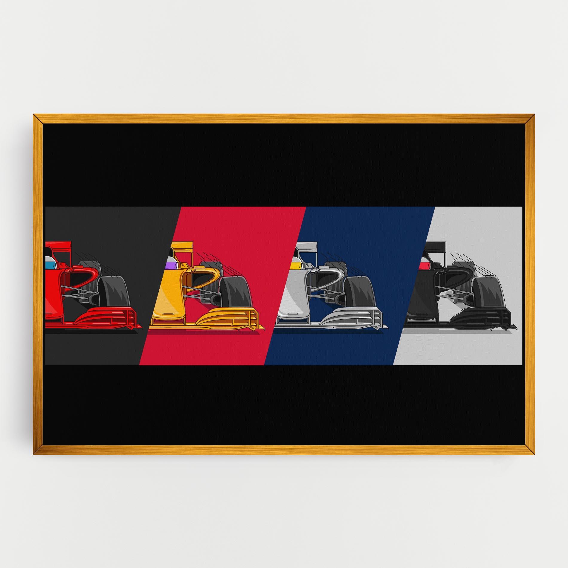 Tablou Canvas F1 Cars mockup 0