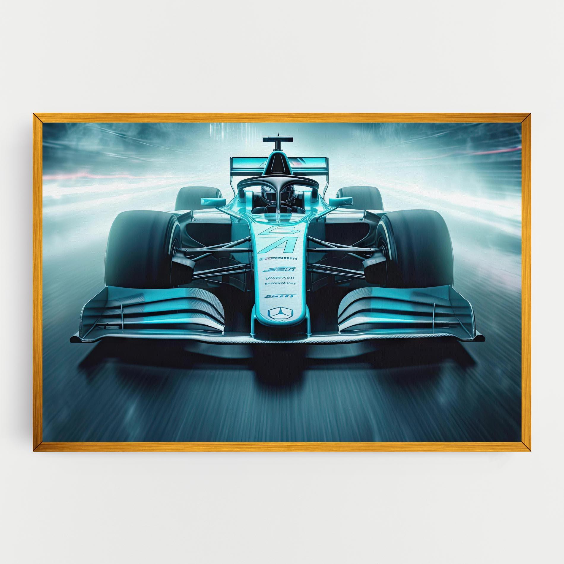 Tablou Canvas F1 Smoke Cars mockup 0