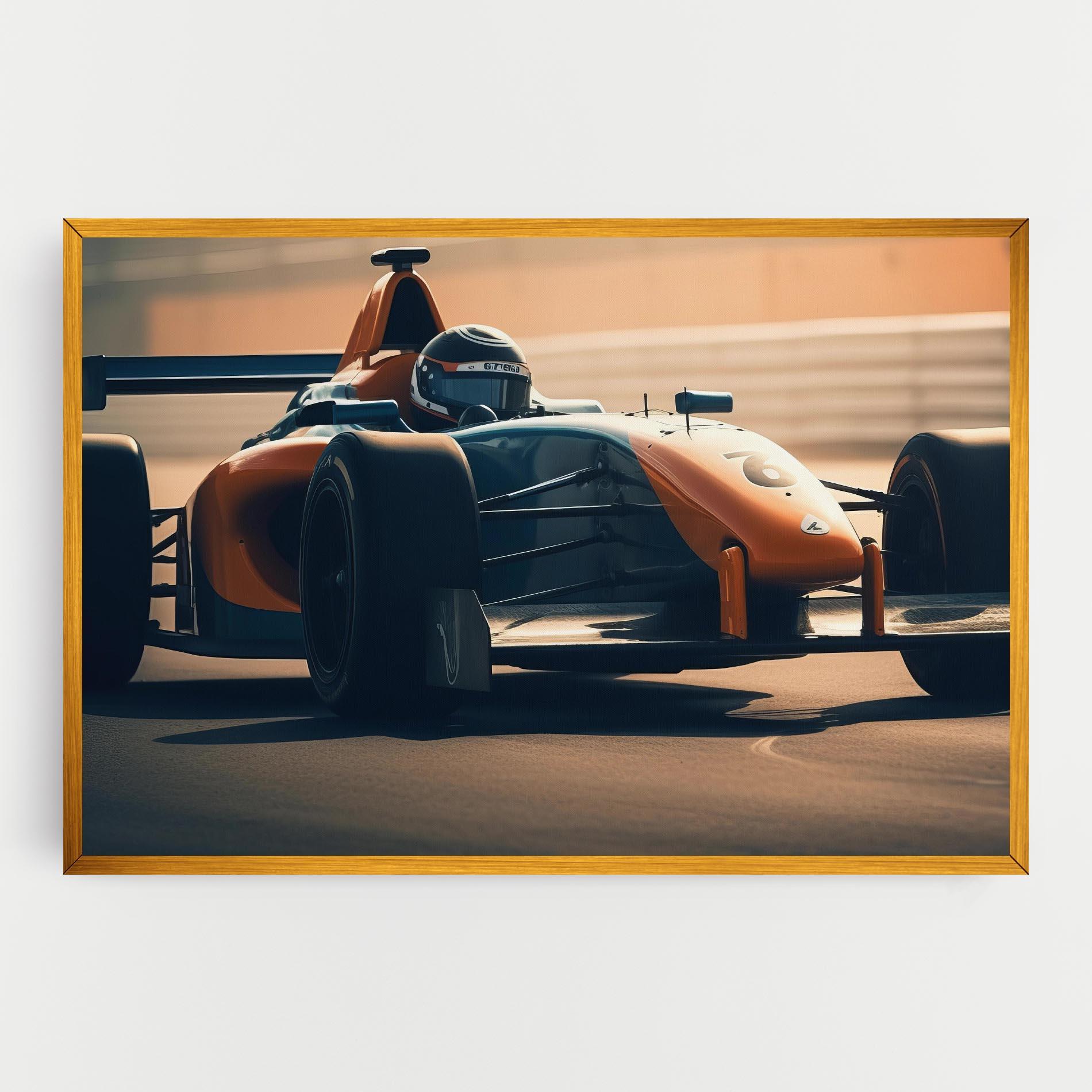 Tablou Canvas Orange Black F1 mockup 0