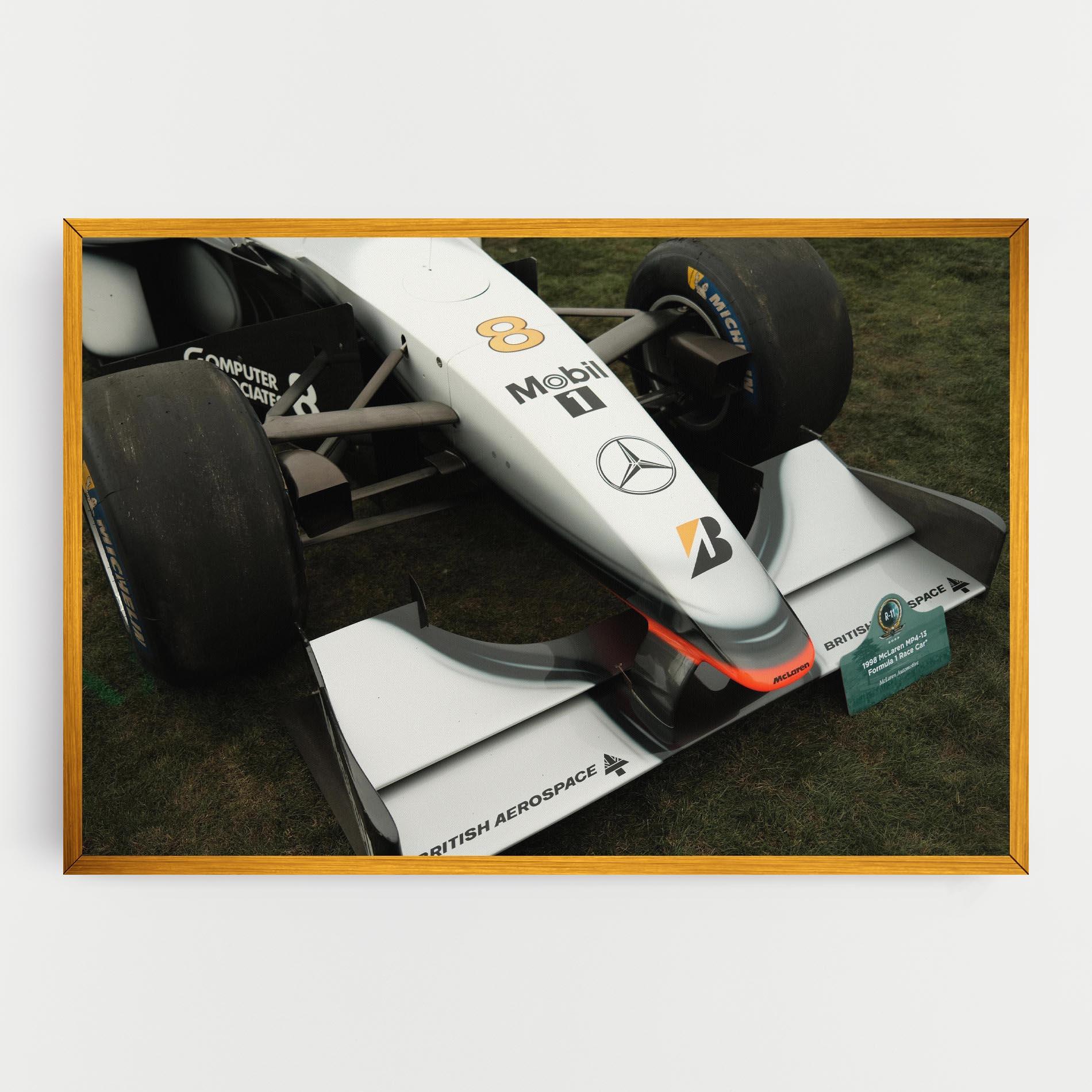 Tablou Canvas White F1 Car mockup 0