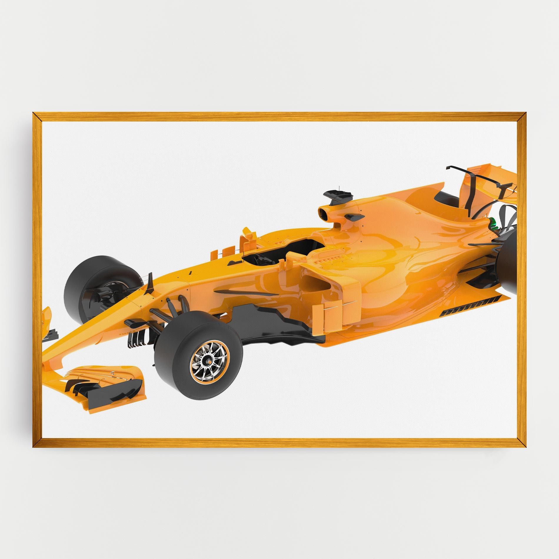 Yellow F1 Toy mockup 0