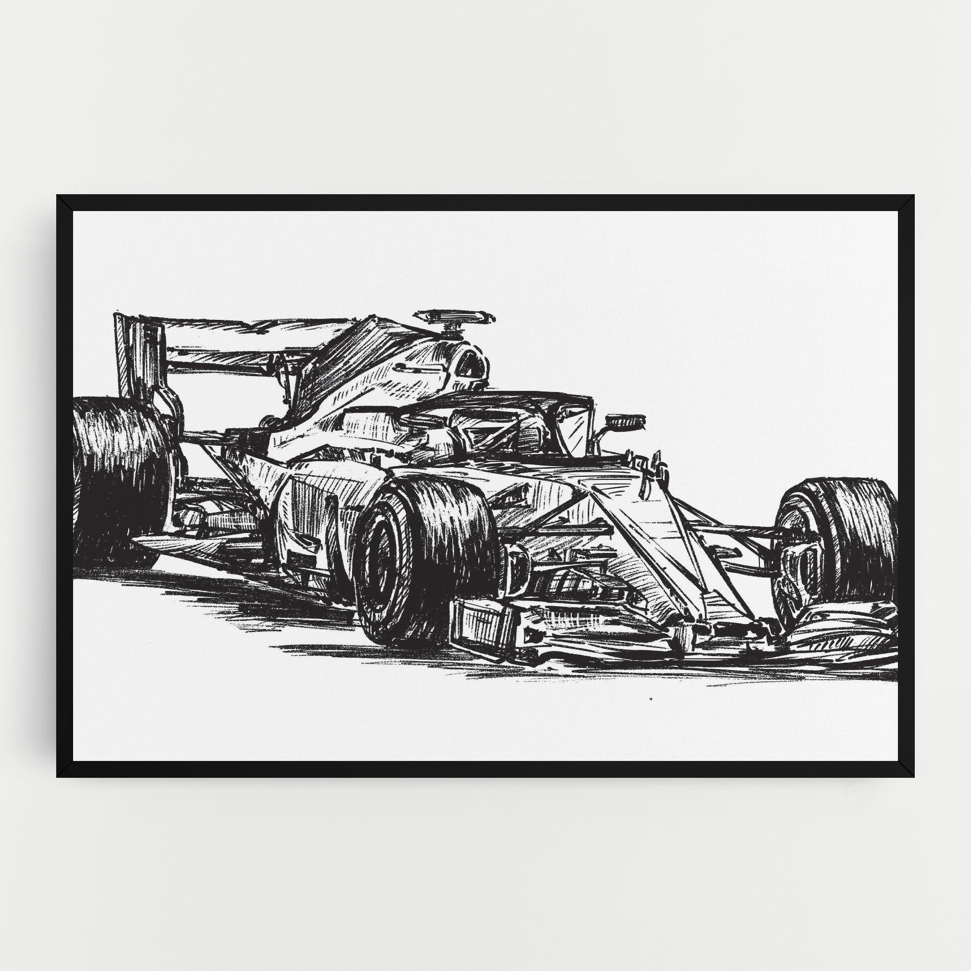 Tablou Canvas Black Line F1 mockup 0