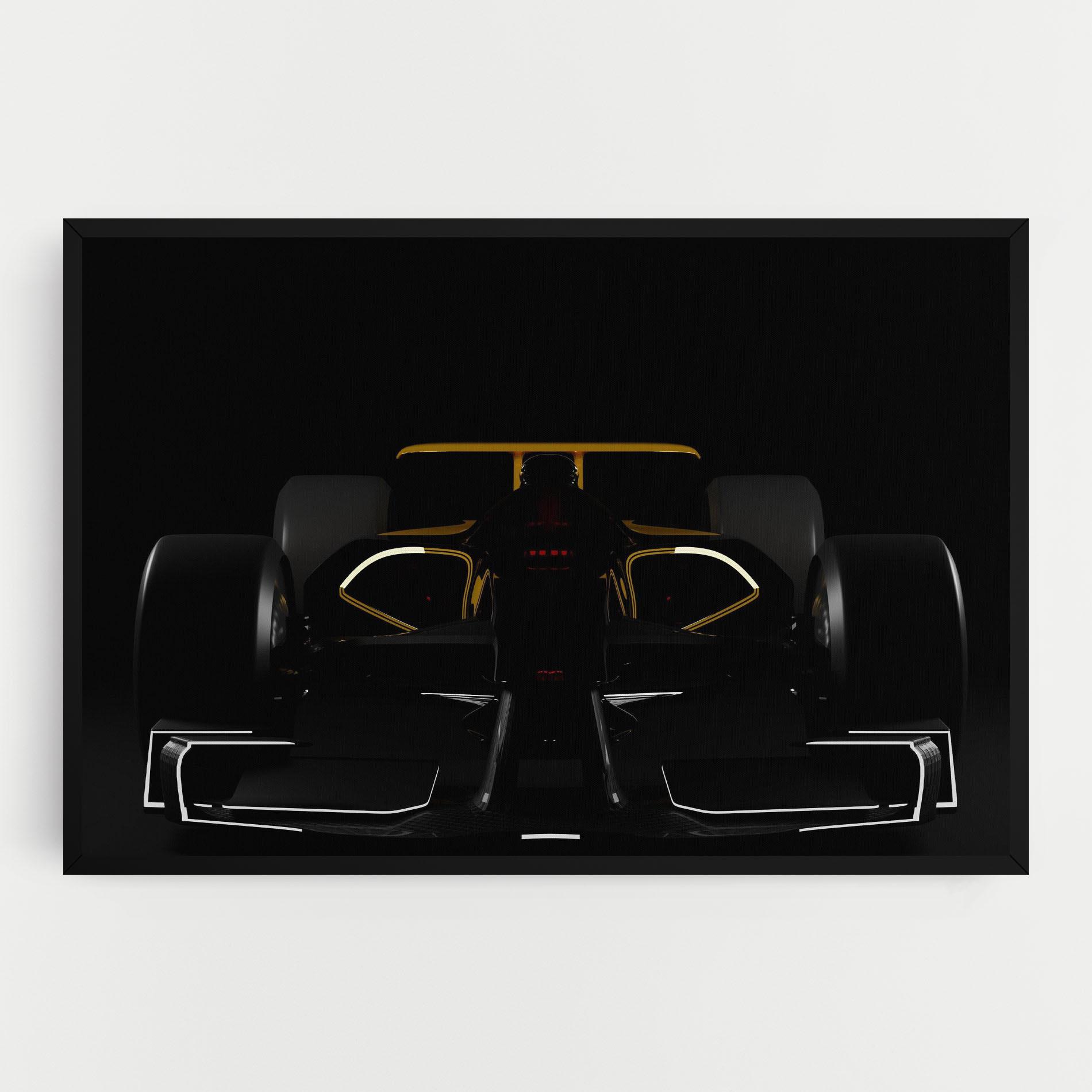 Tablou Canvas Dark F1 Car mockup 0