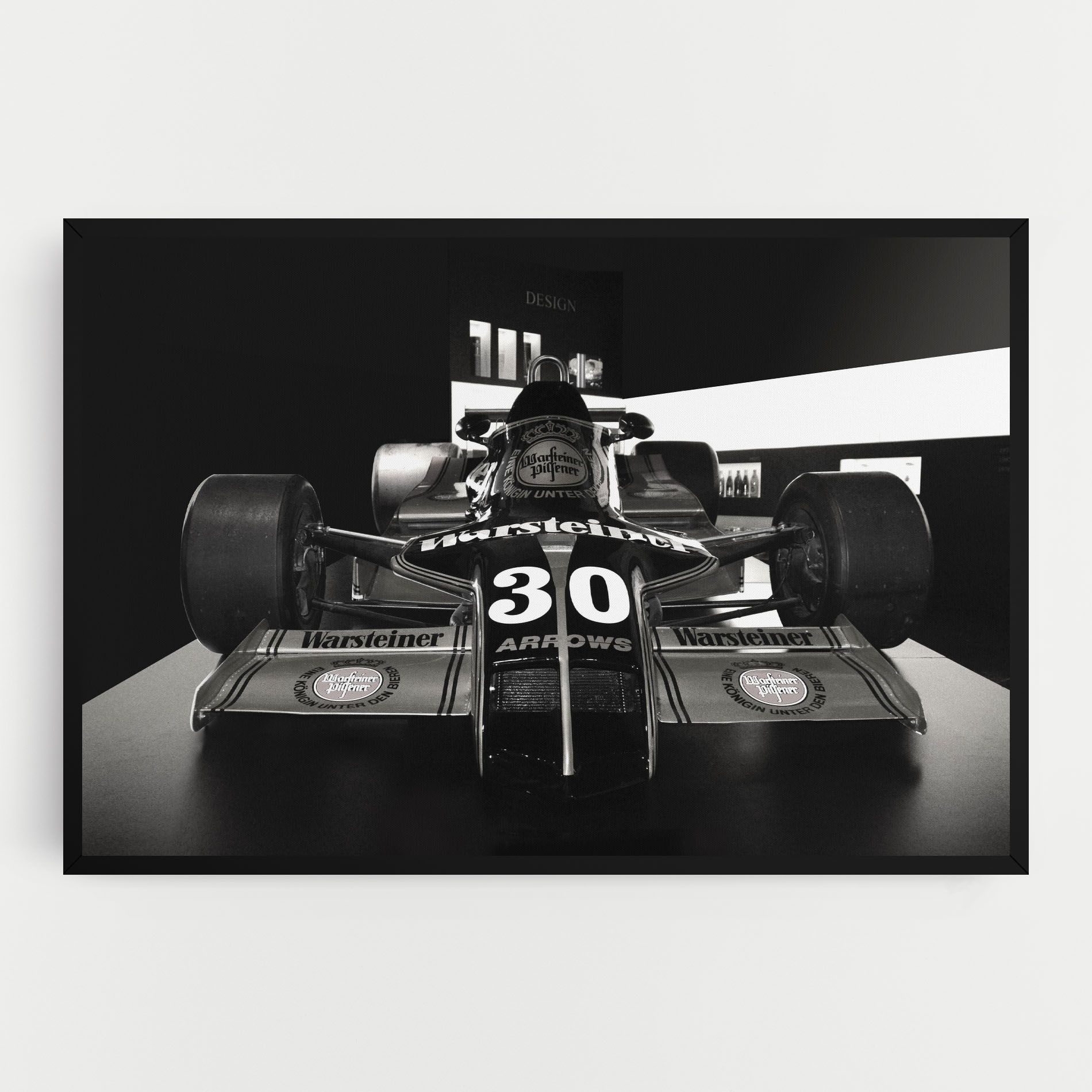 Formula 1 Car Grey mockup 0