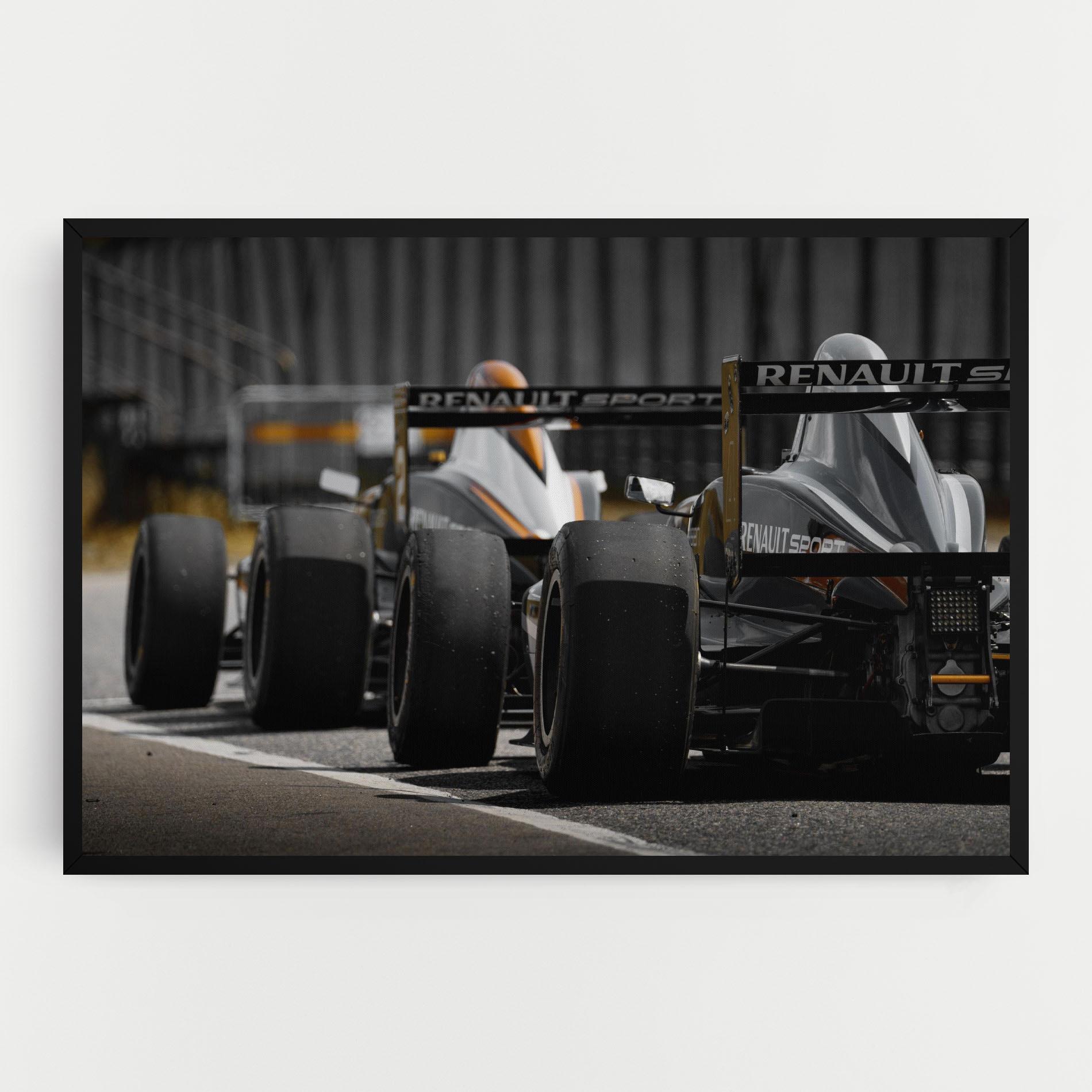 Tablou Canvas Grey F1 Cars mockup 0