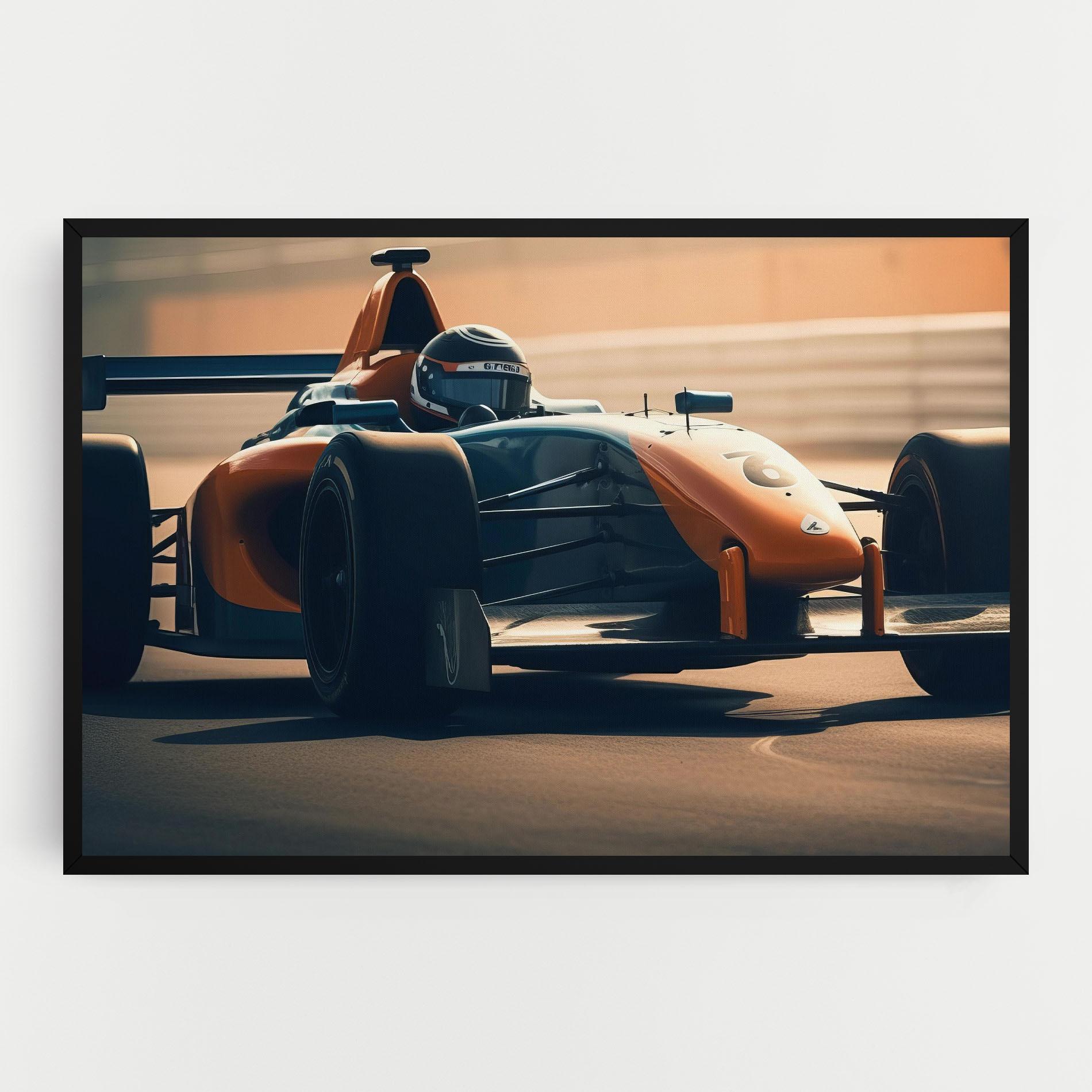 Tablou Canvas Orange Black F1 mockup 0