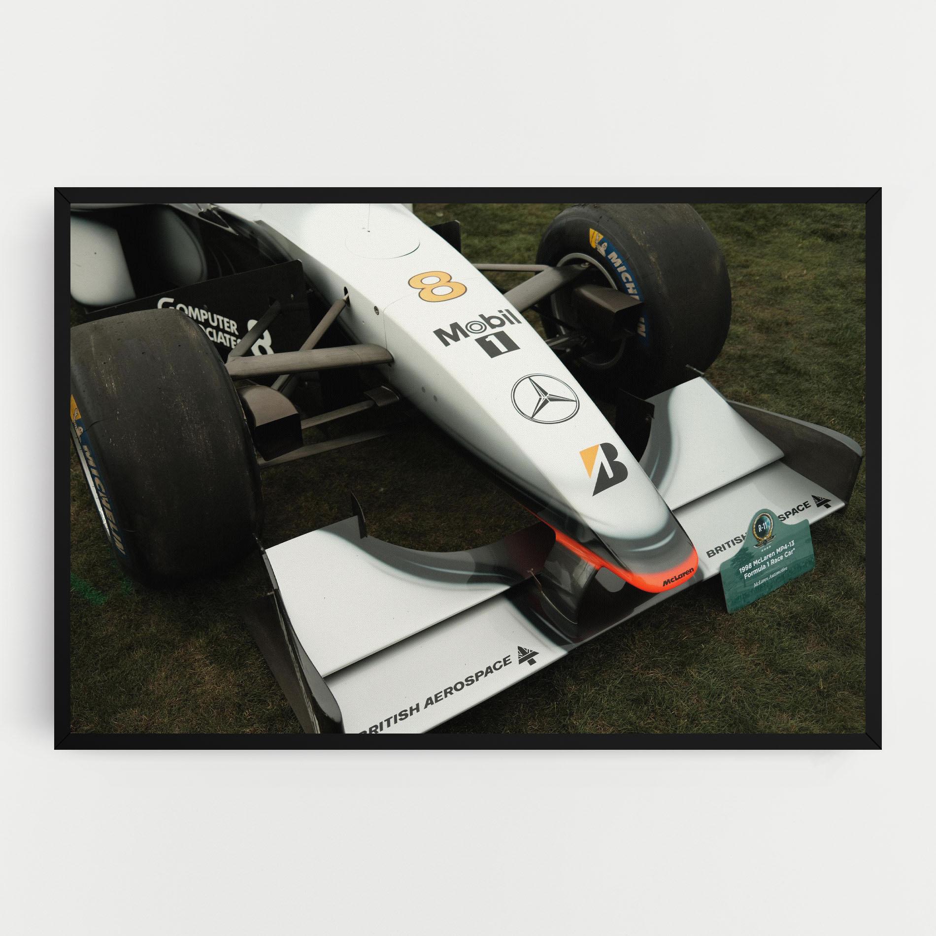Tablou Canvas White F1 Car mockup 0